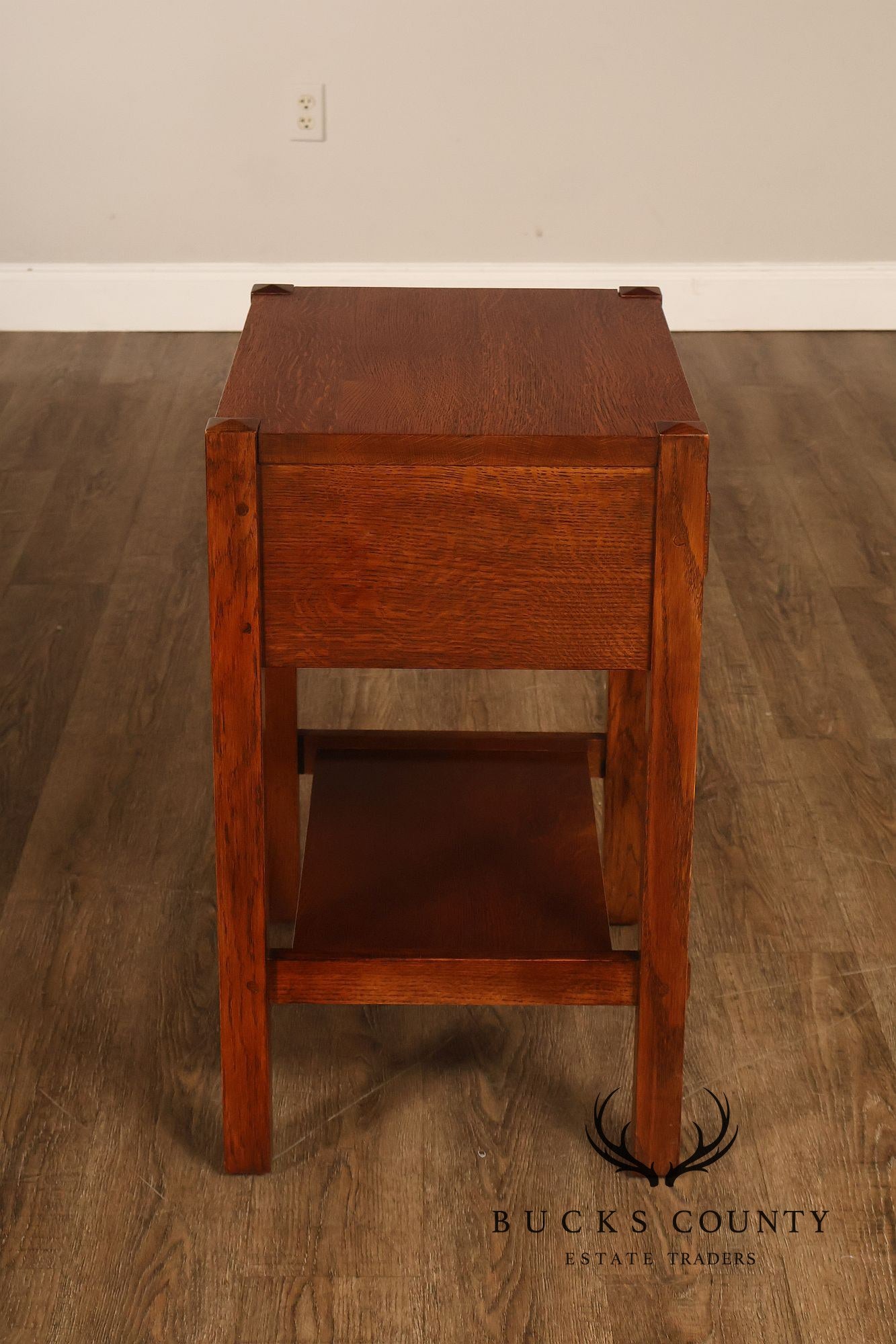 Stickley Mission Collection Pair of Oak One-Drawer Nightstands