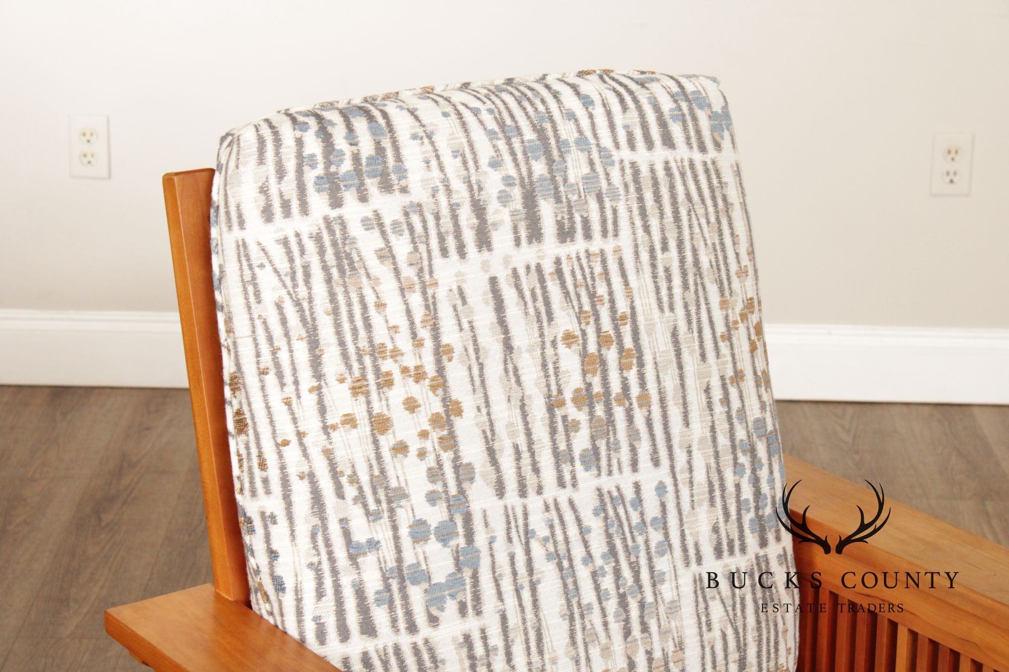 Stickley Mission Collection Cherry Spindle Lounge Chair with Tight Seat