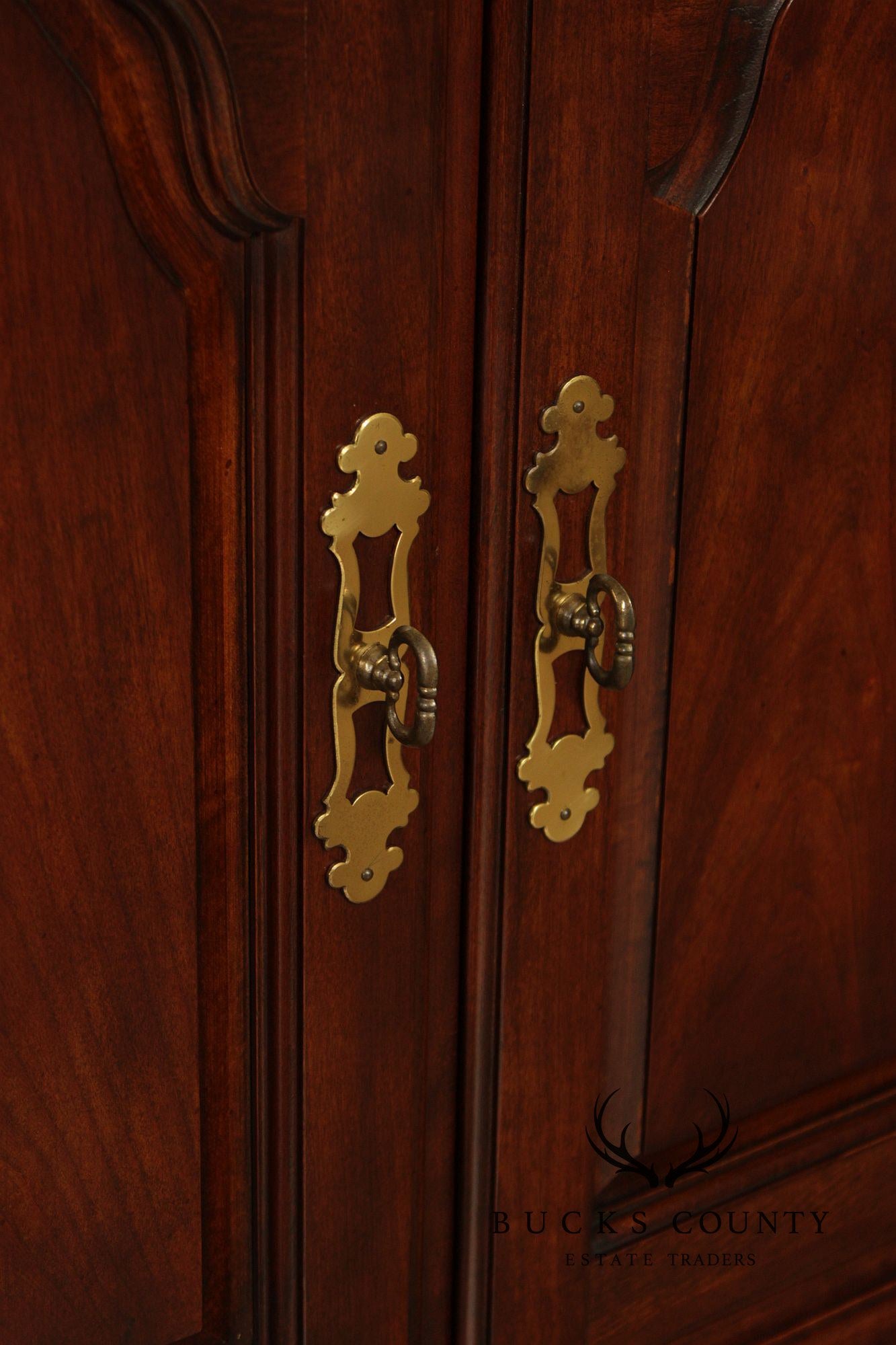 Drexel Chippendale Style Cherry Door Dresser