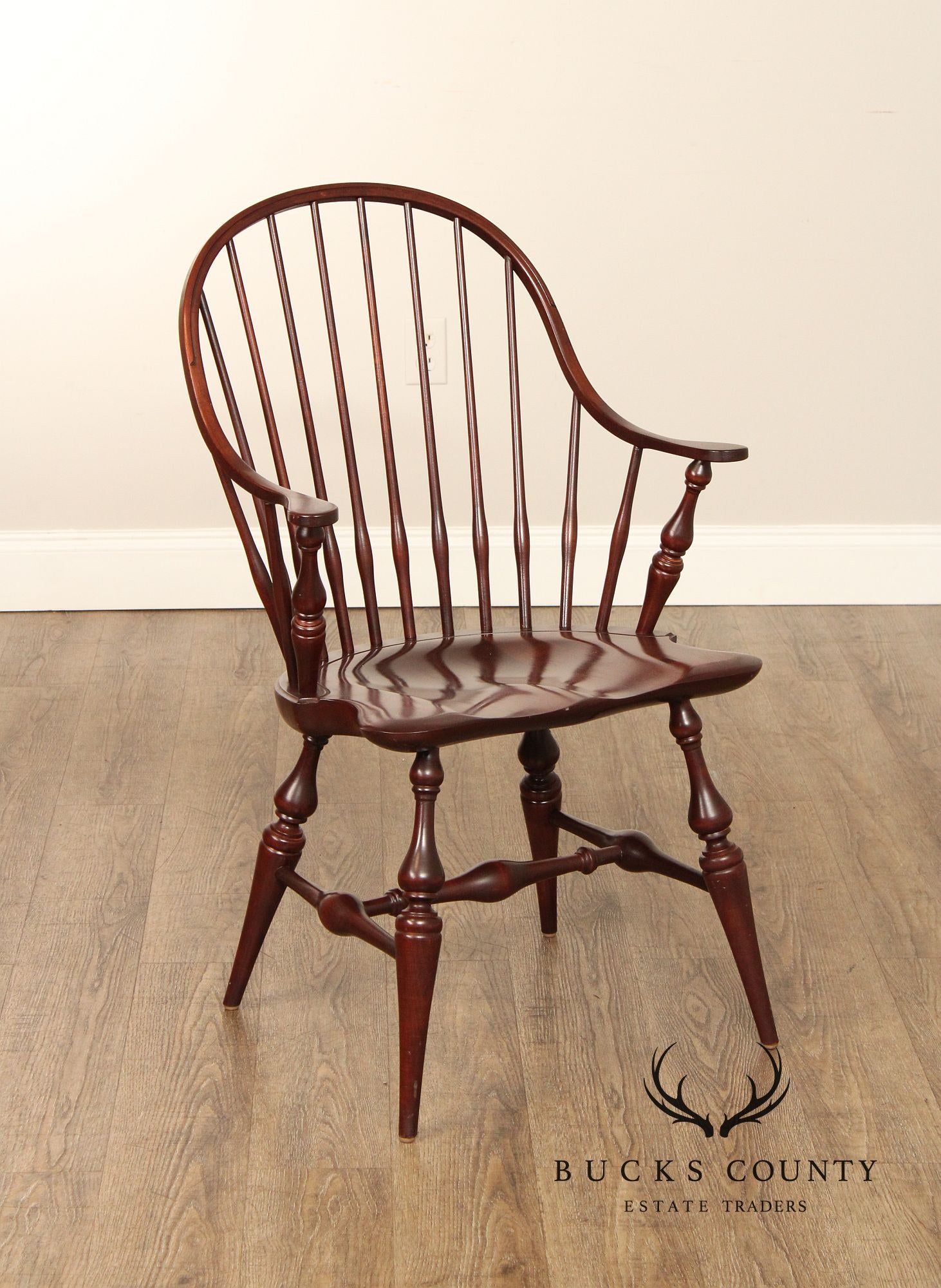 E.R. Buck Solid Maple Windsor Armchair