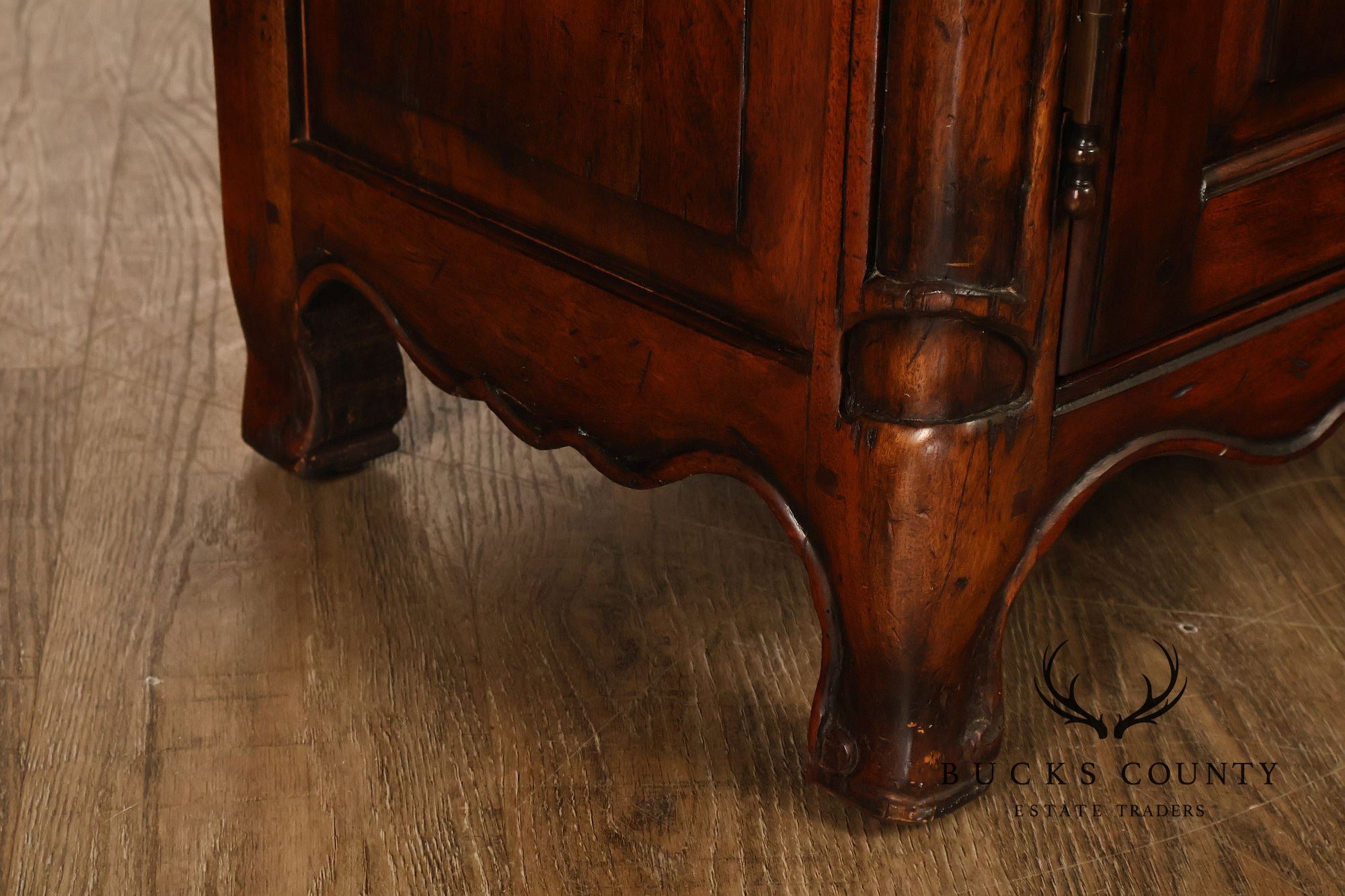 Morgan Hill French Country Style Carved Wood Buffet Sideboard Server