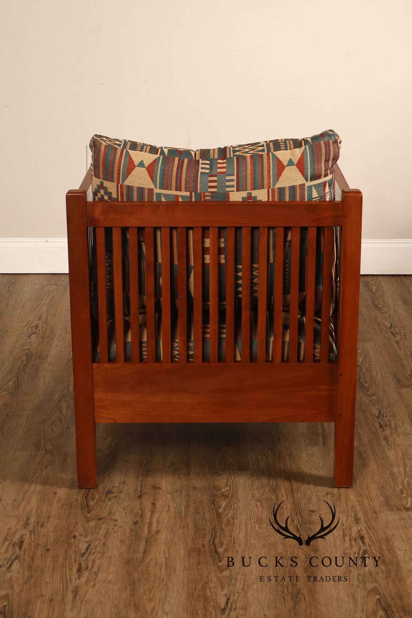 Stickley Mission Collection Cherry Spindle Cube Chair