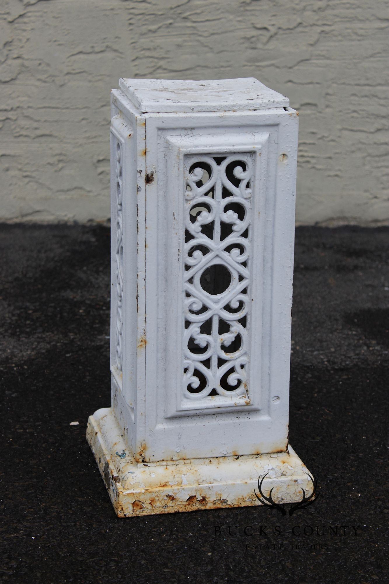 Vintage Cast Iron Garden Pedestal