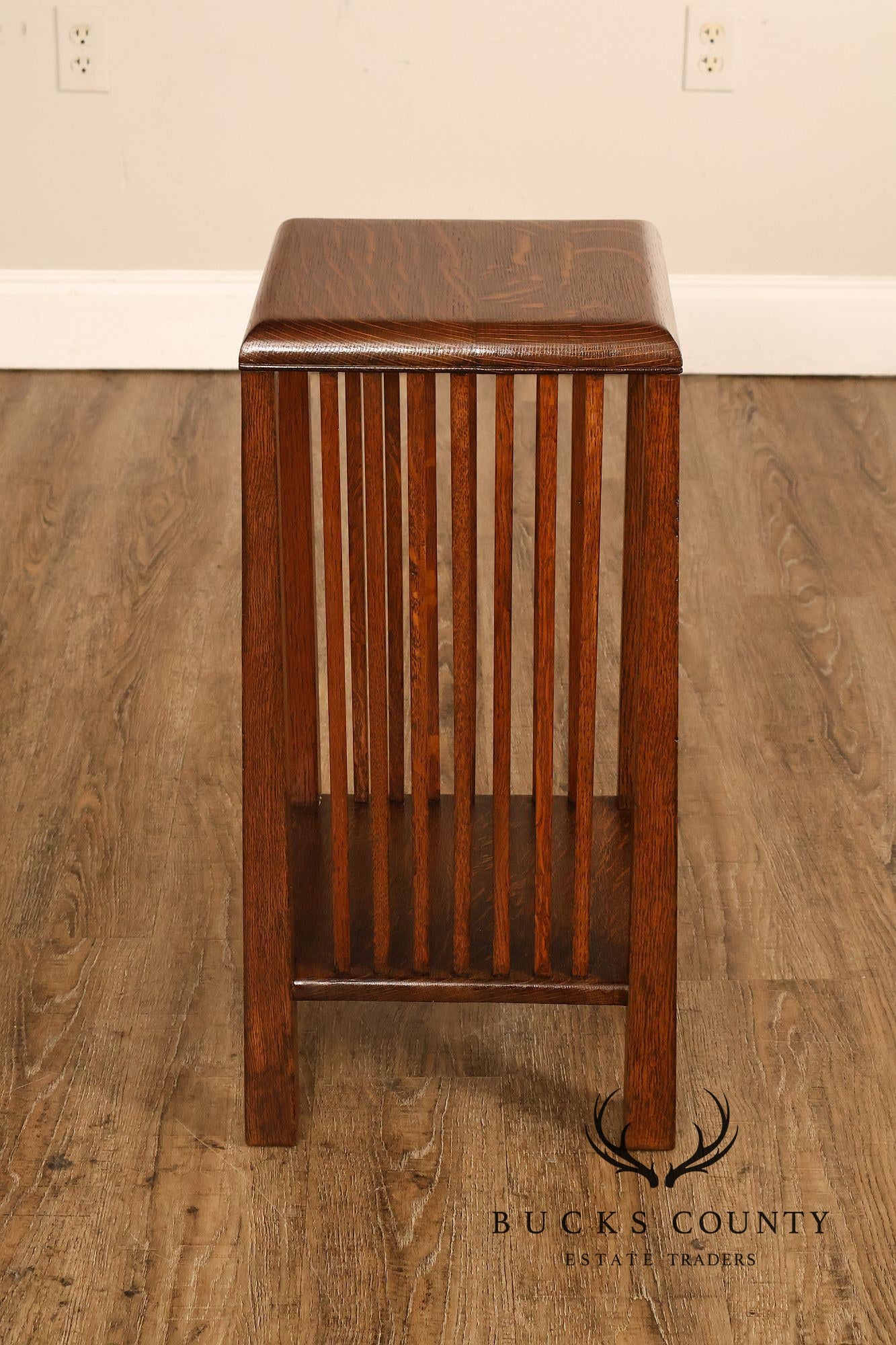 Michigan Chair Company Antique Mission Oak Spindle Side Table