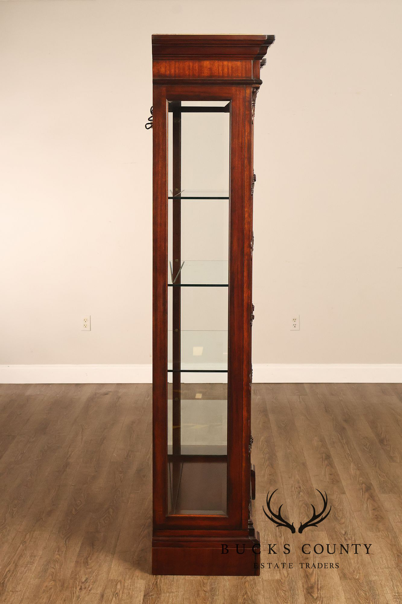 Henredon Neoclassical Style Mahogany Display Case