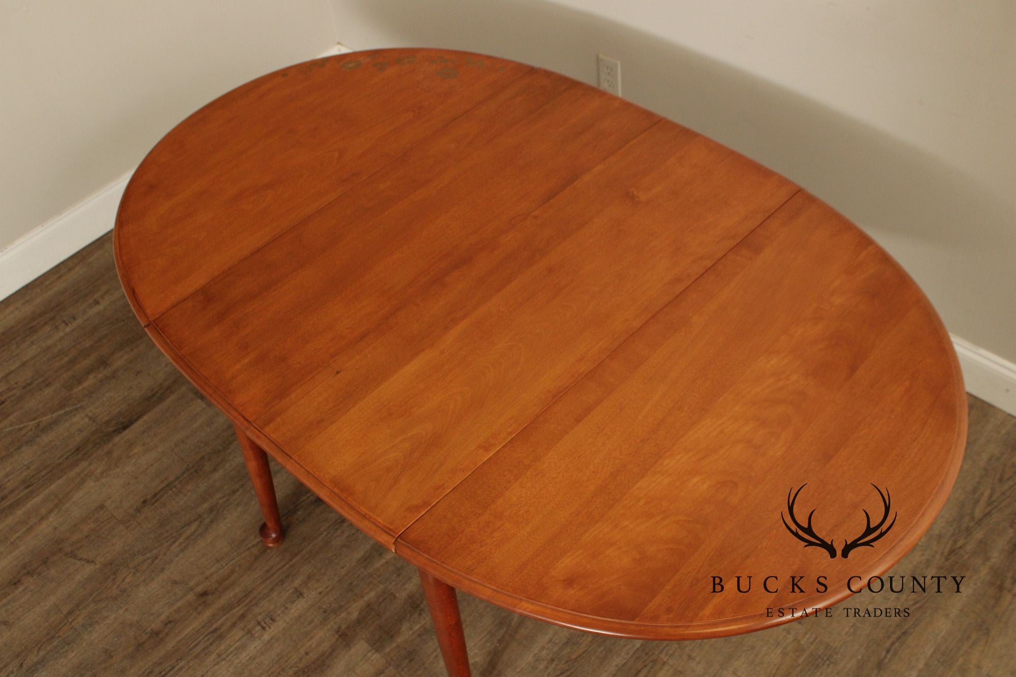 Vintage Cushman Colonial Creations Maple Drop Leaf Dining Table With 2 Leaves