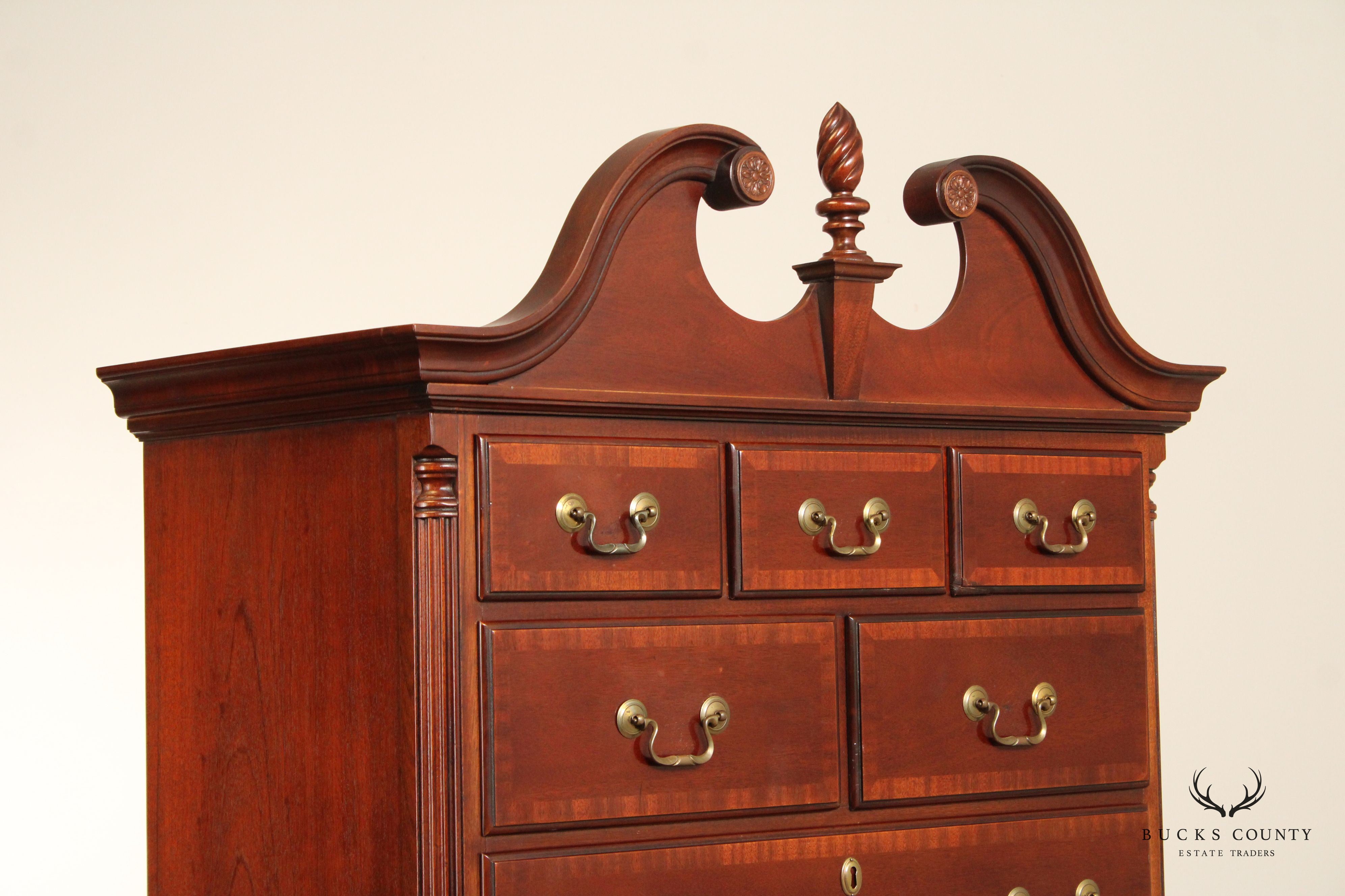 Lexington Queen Anne Style Mahogany Highboy