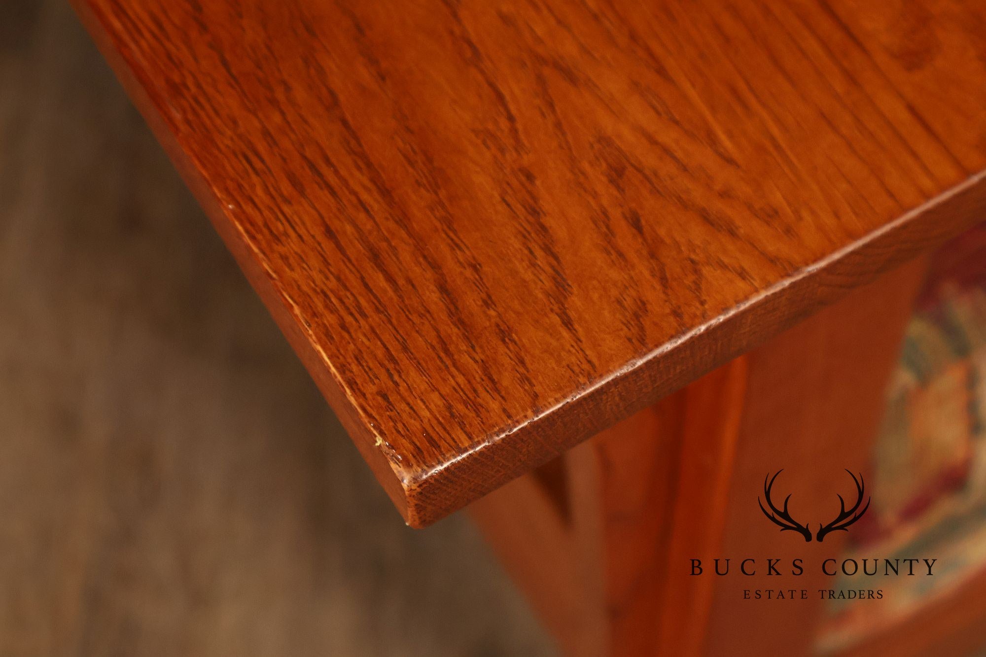Bassett Furniture Mission Style Oak Spindle Settee