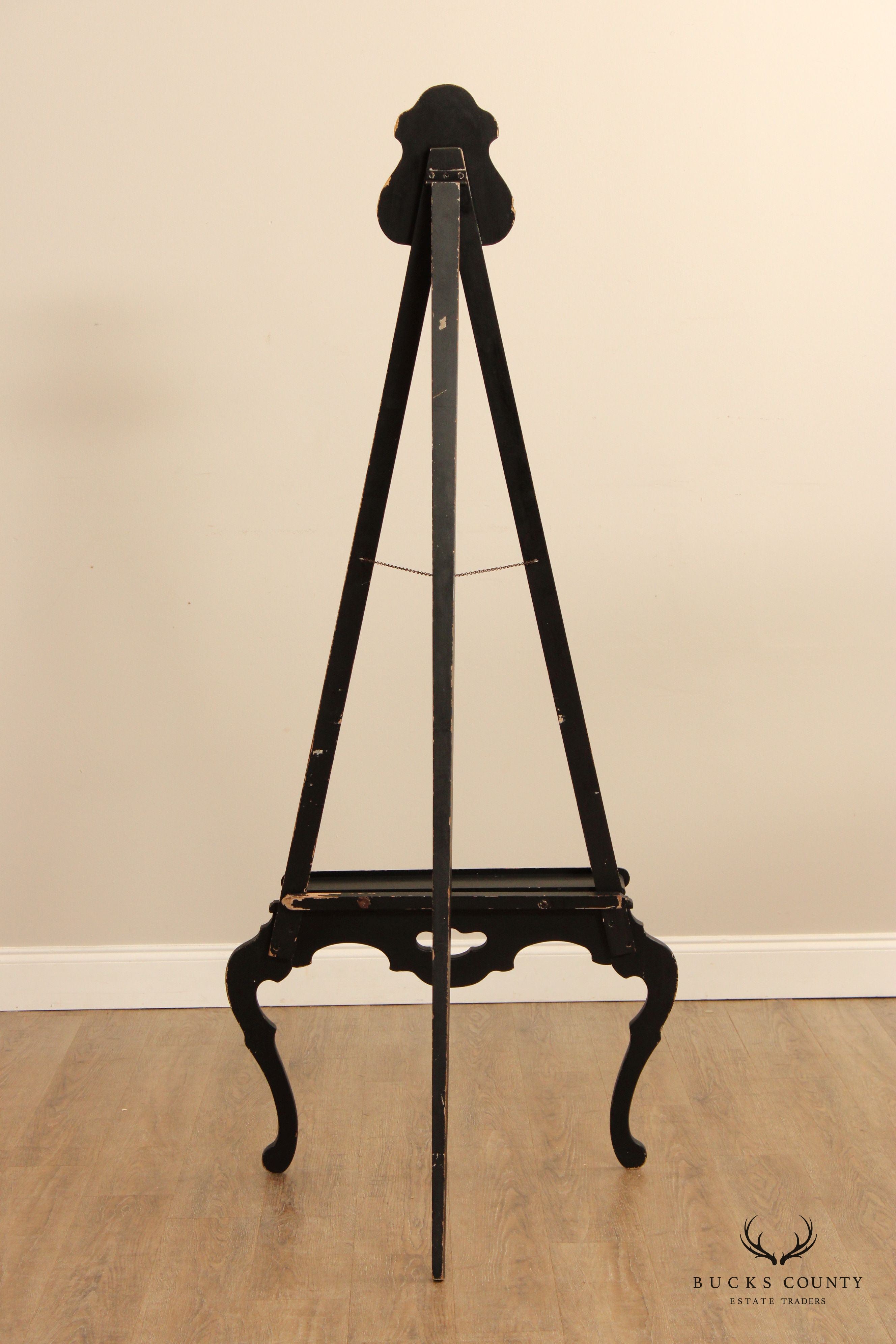 Victorian Style Ebonized Wooden Floor Easel