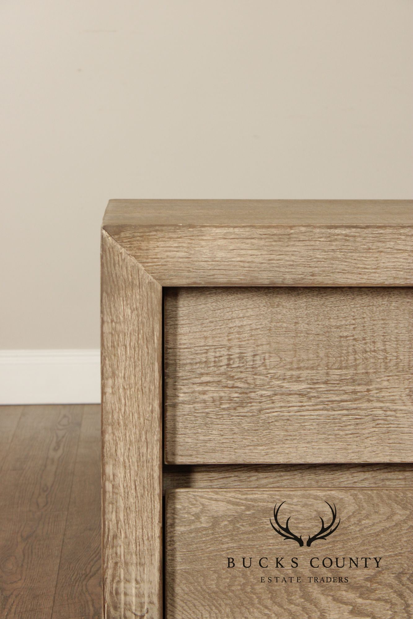 Restoration Hardware Reclaimed Oak Closed Nightstand