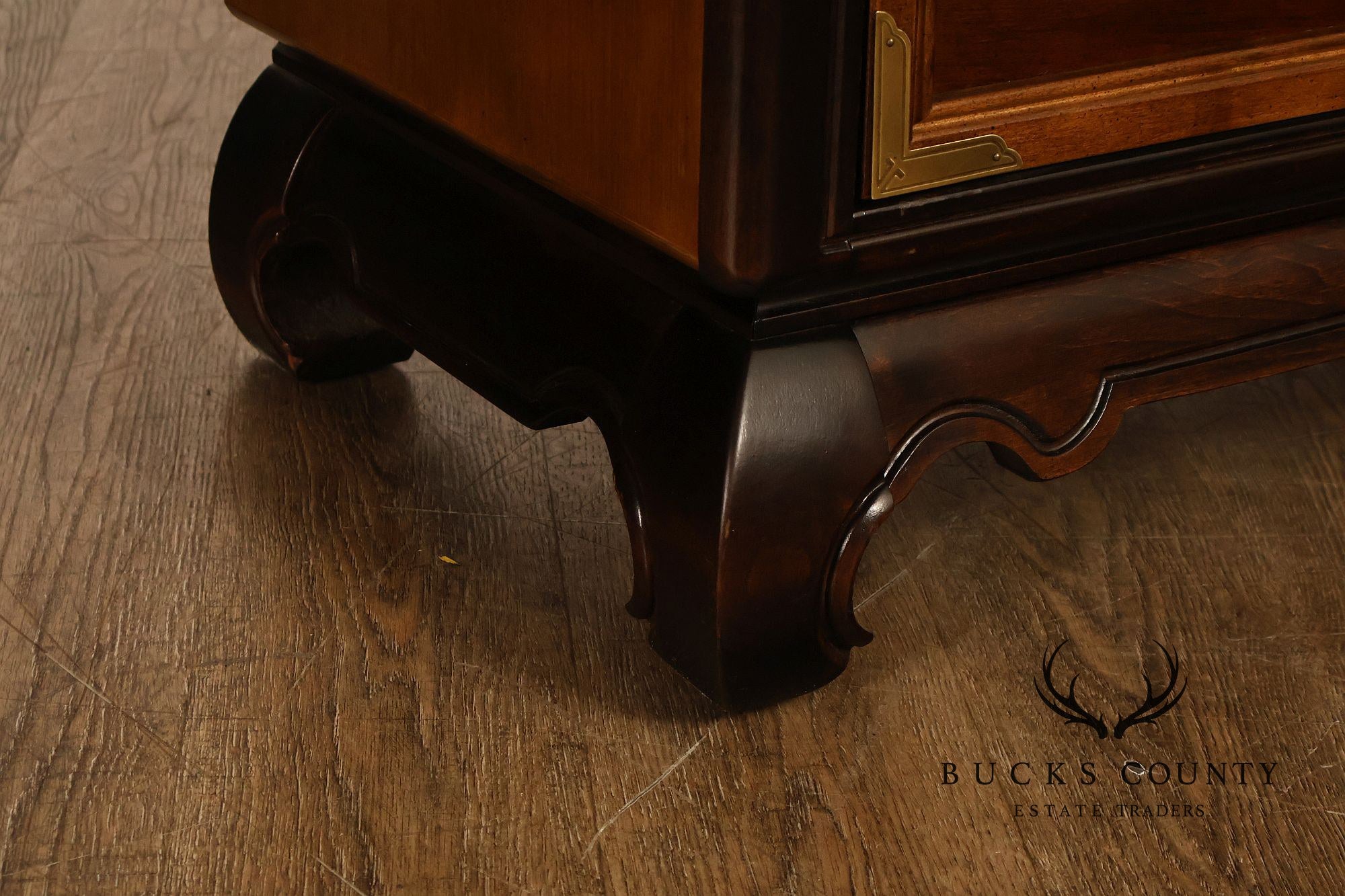 Broyhill Premier Ming Dynasty Asian Style Burl Wood Armoire