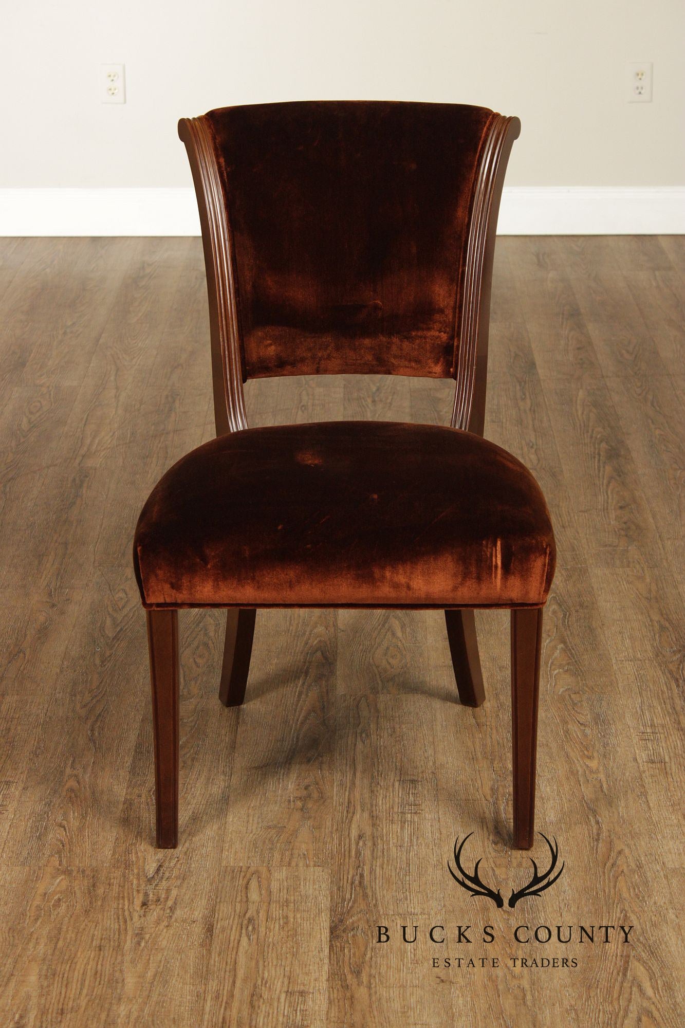 Acanto Luxury Furniture French Art Deco Style Set Of Eight Dining Chairs