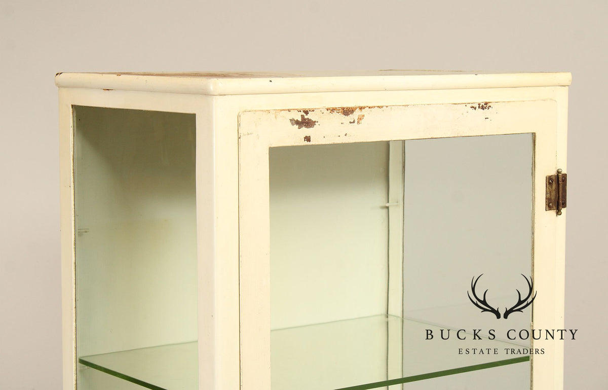 Vintage Enameled Steel Medical Cabinet