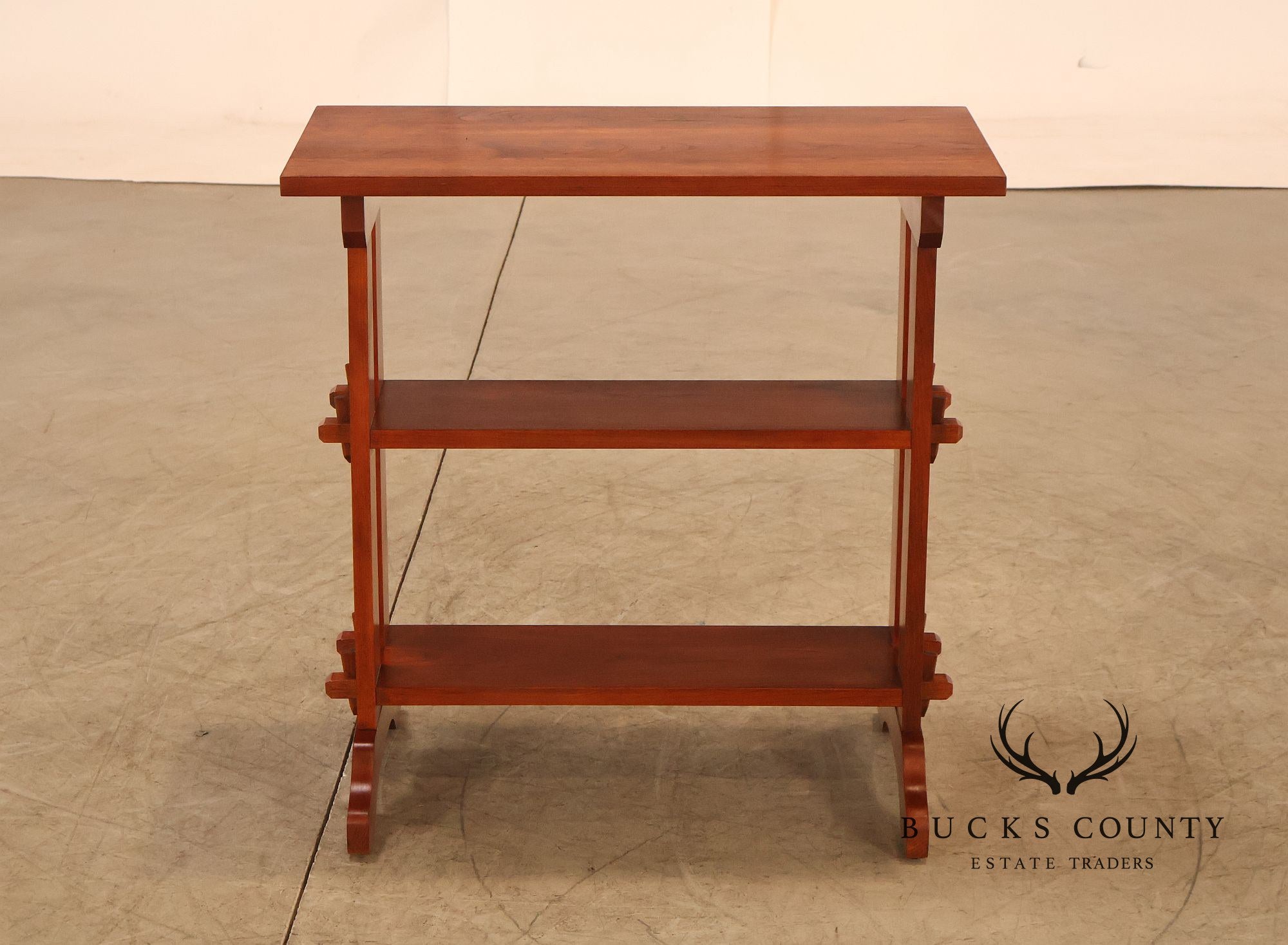 Stickley Mission Collection Pair of Cherry Roycroft Little Journeys Tables