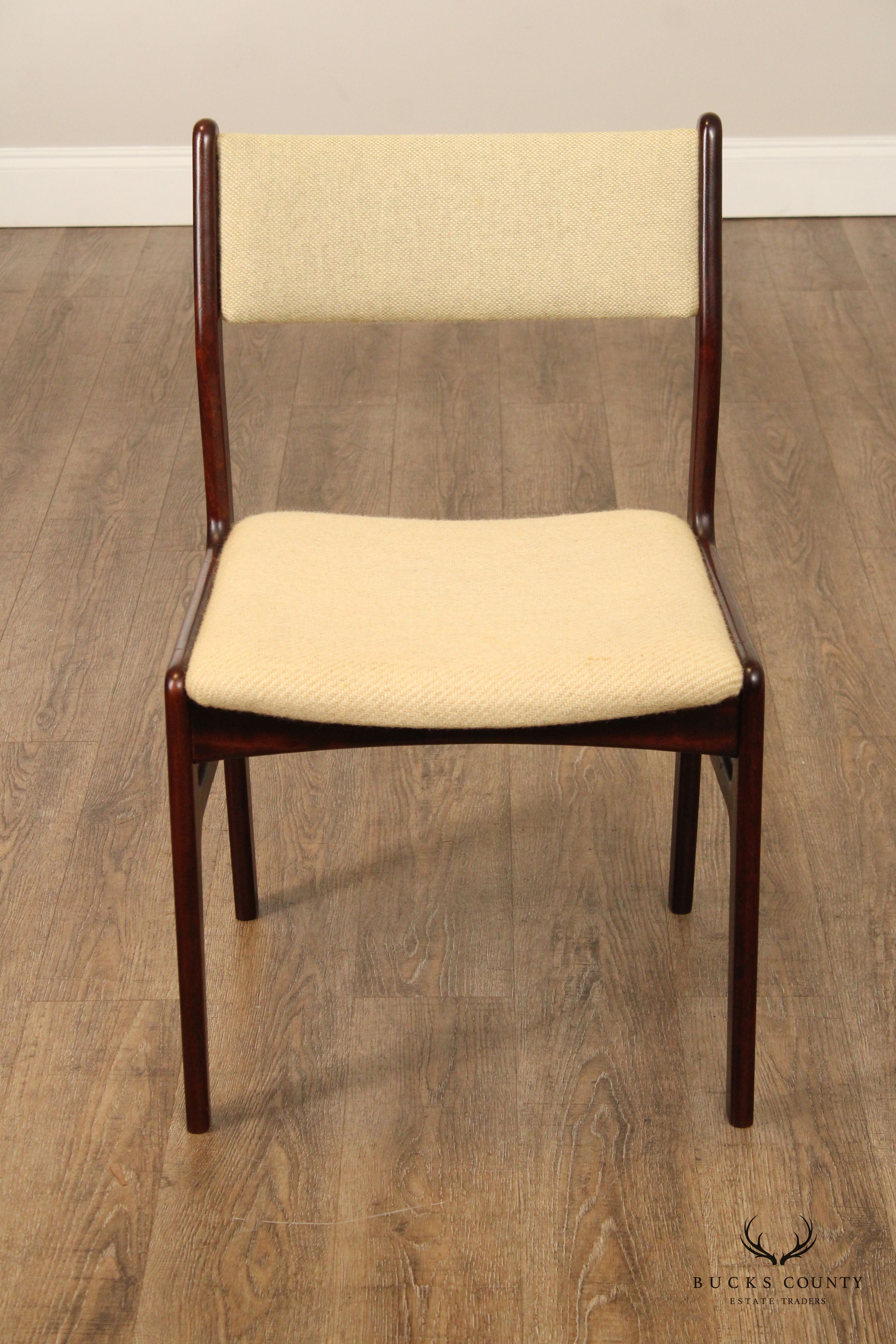 DYRLUND DANISH MODERN ROSEWOOD SIDE CHAIR