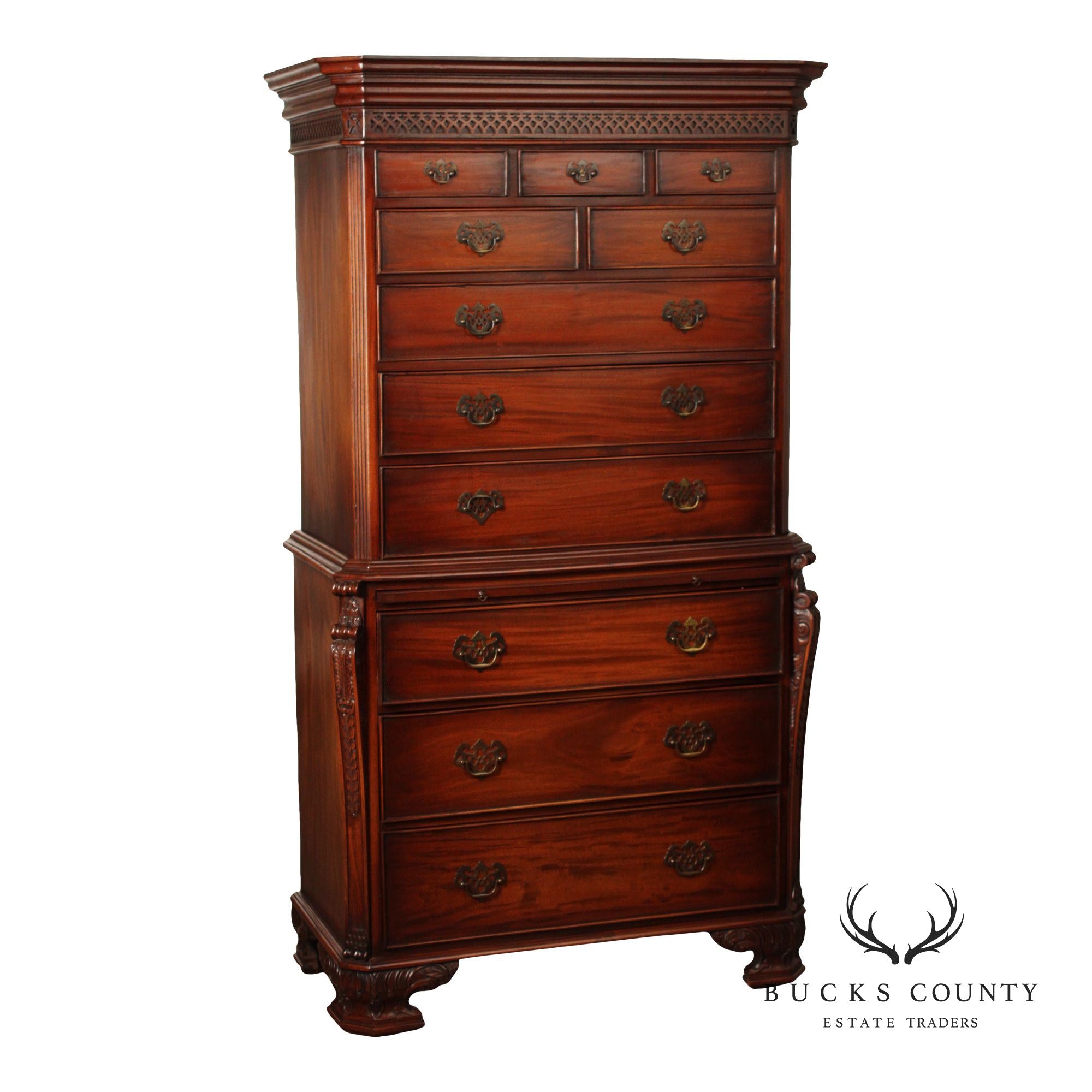 Georgian Style Mahogany Tall Chest