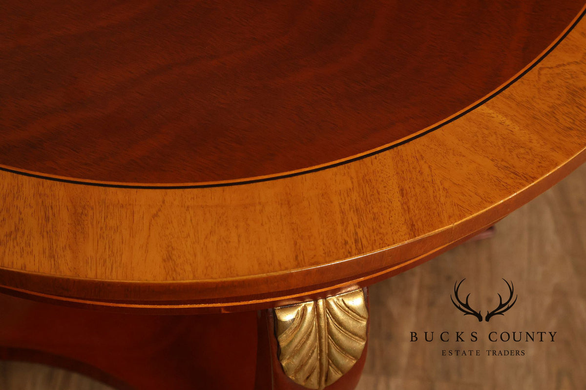 Kindel Empire Style Round Mahogany Occasional Table