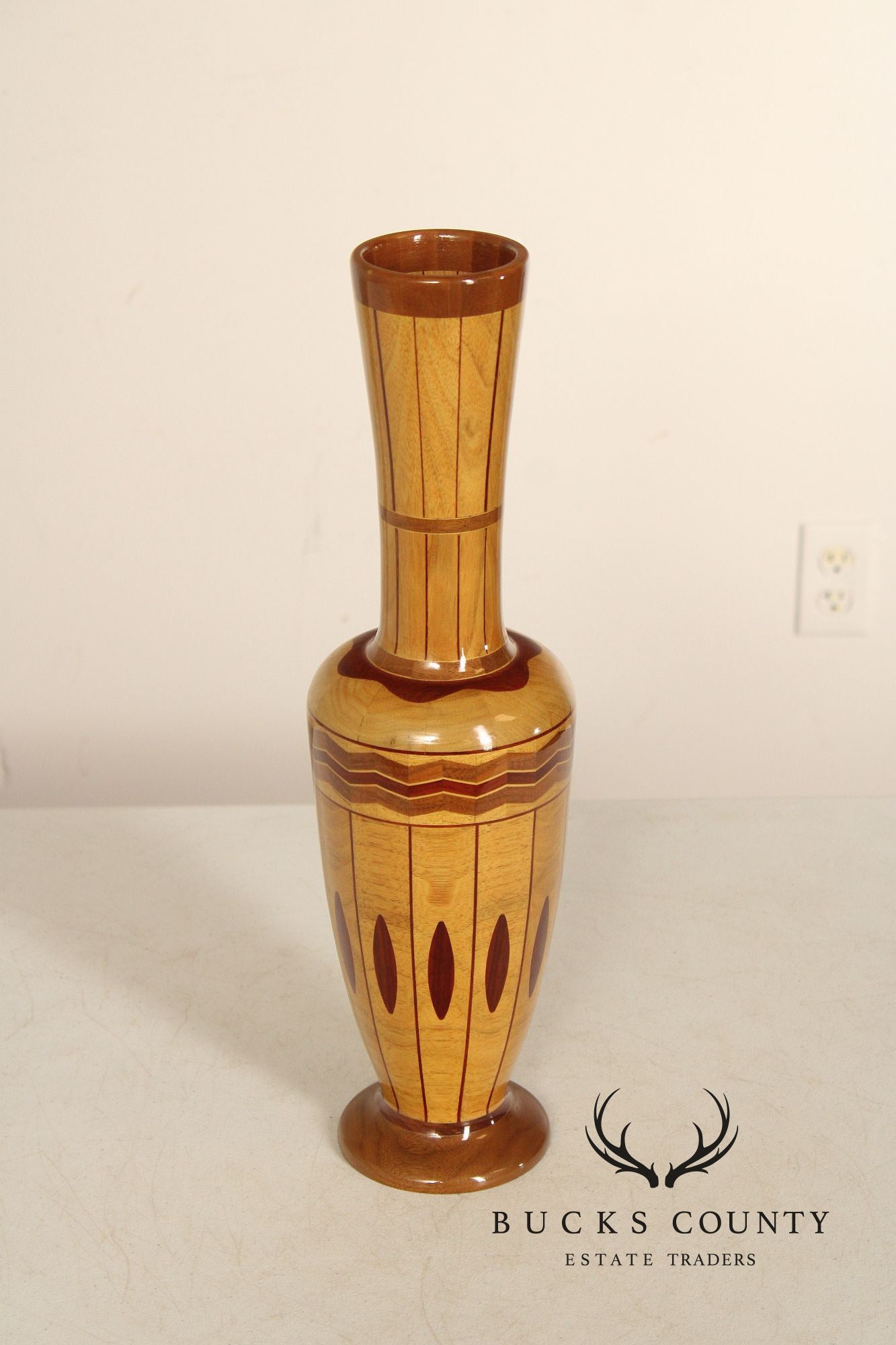 Philip M. Jacoby Set of Three Handcrafted Wood Vases