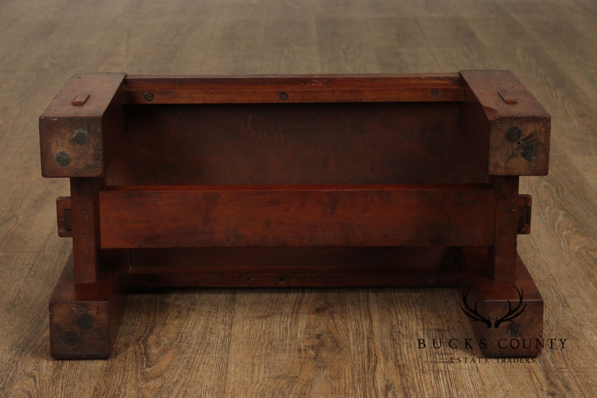 Arts and Crafts Antique Walnut Foot Stool