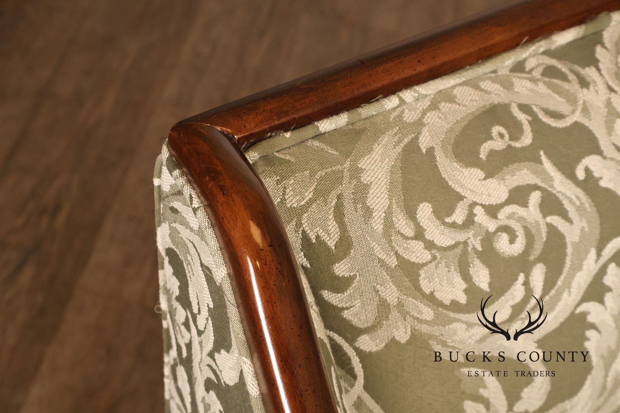 Sheraton Style Custom Upholstered Loveseat