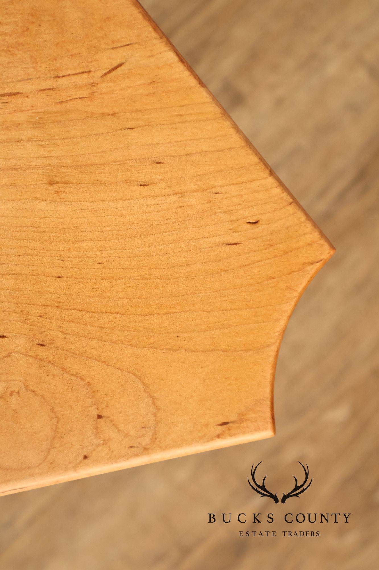River Bend Ltd. Tiger Maple Triangular Side Table