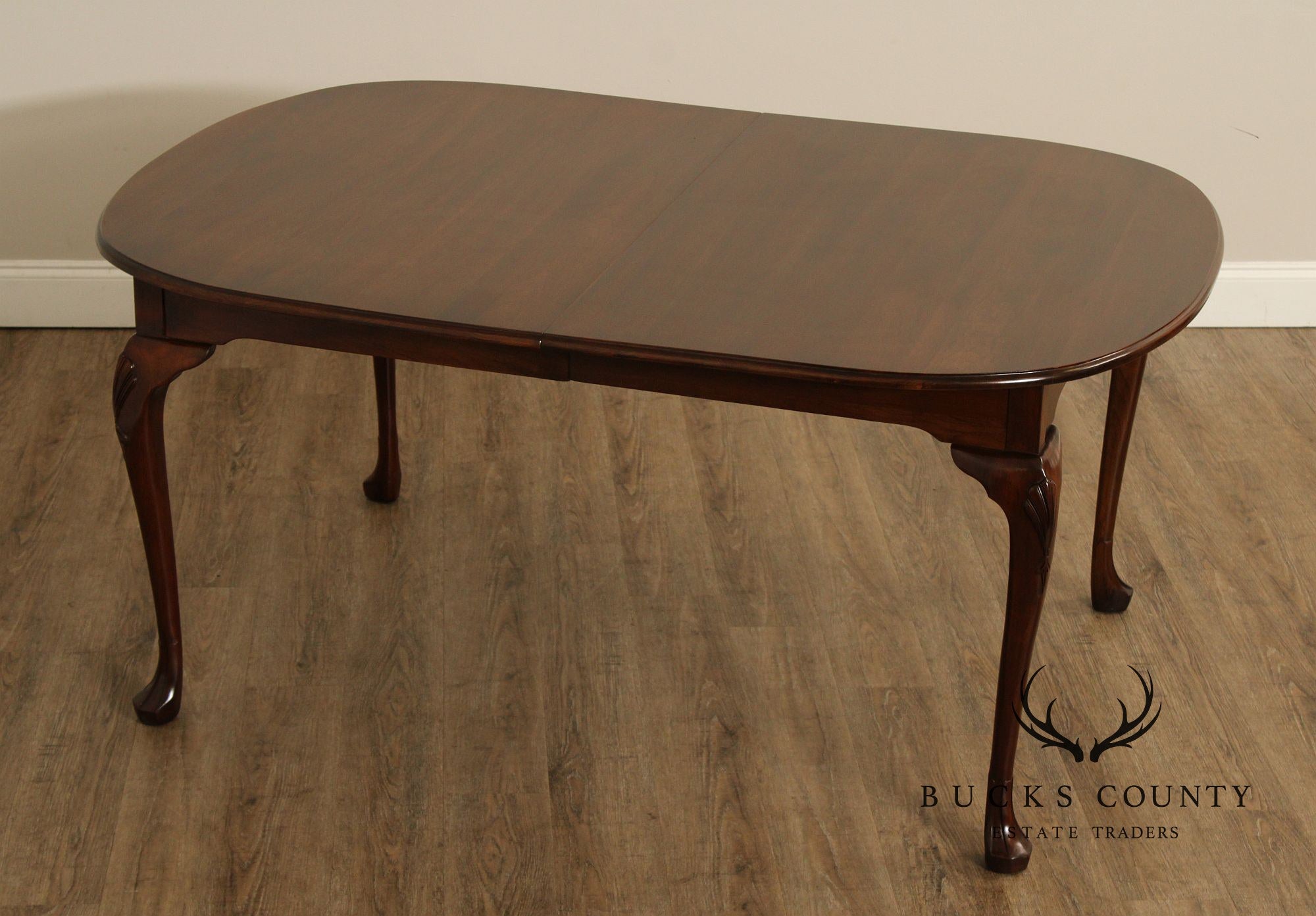 Harden Queen Anne Style Expandable Cherry Dining Table