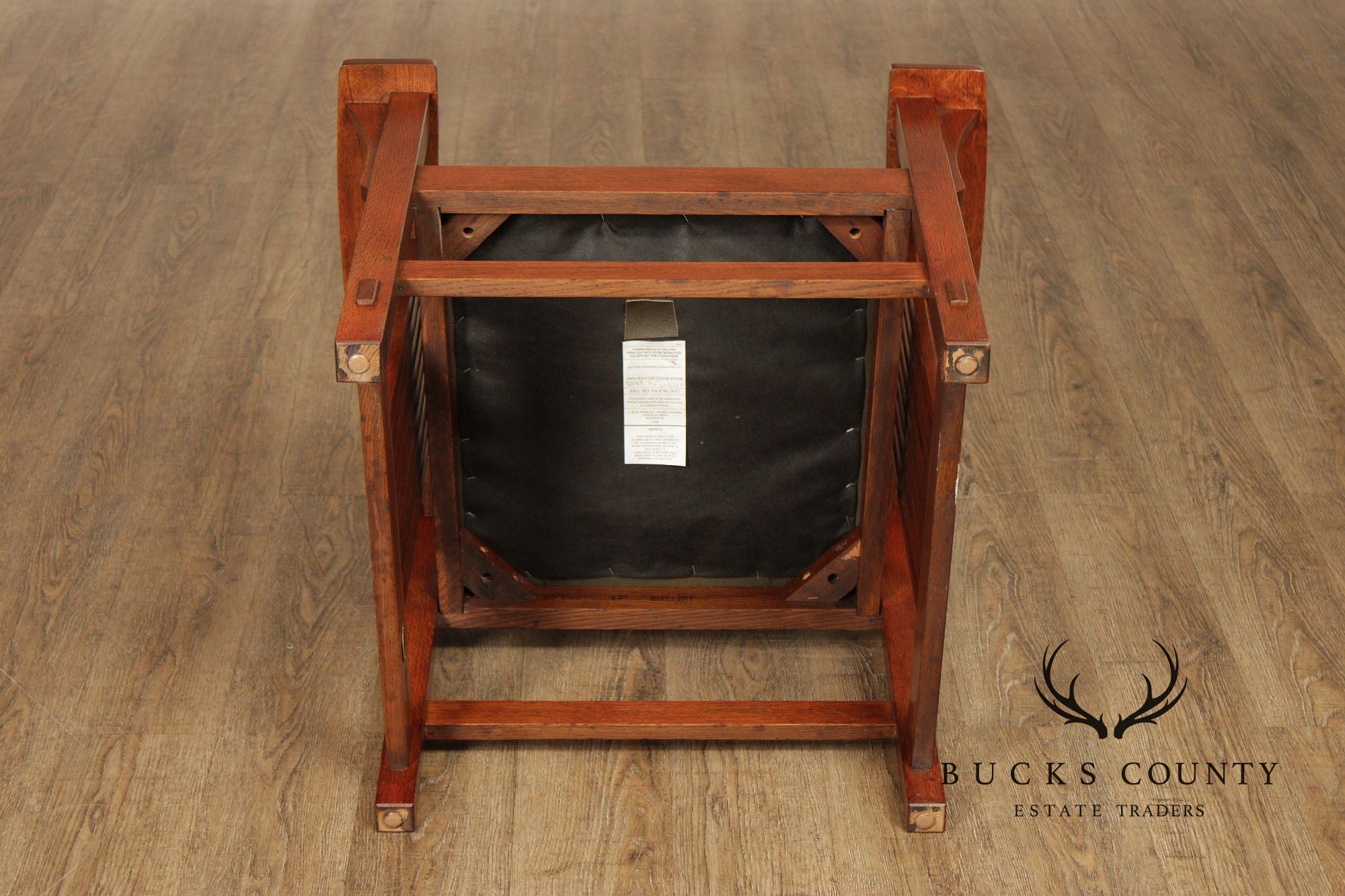 Stickley Mission Collection Pair of Oak Spindle Armchairs