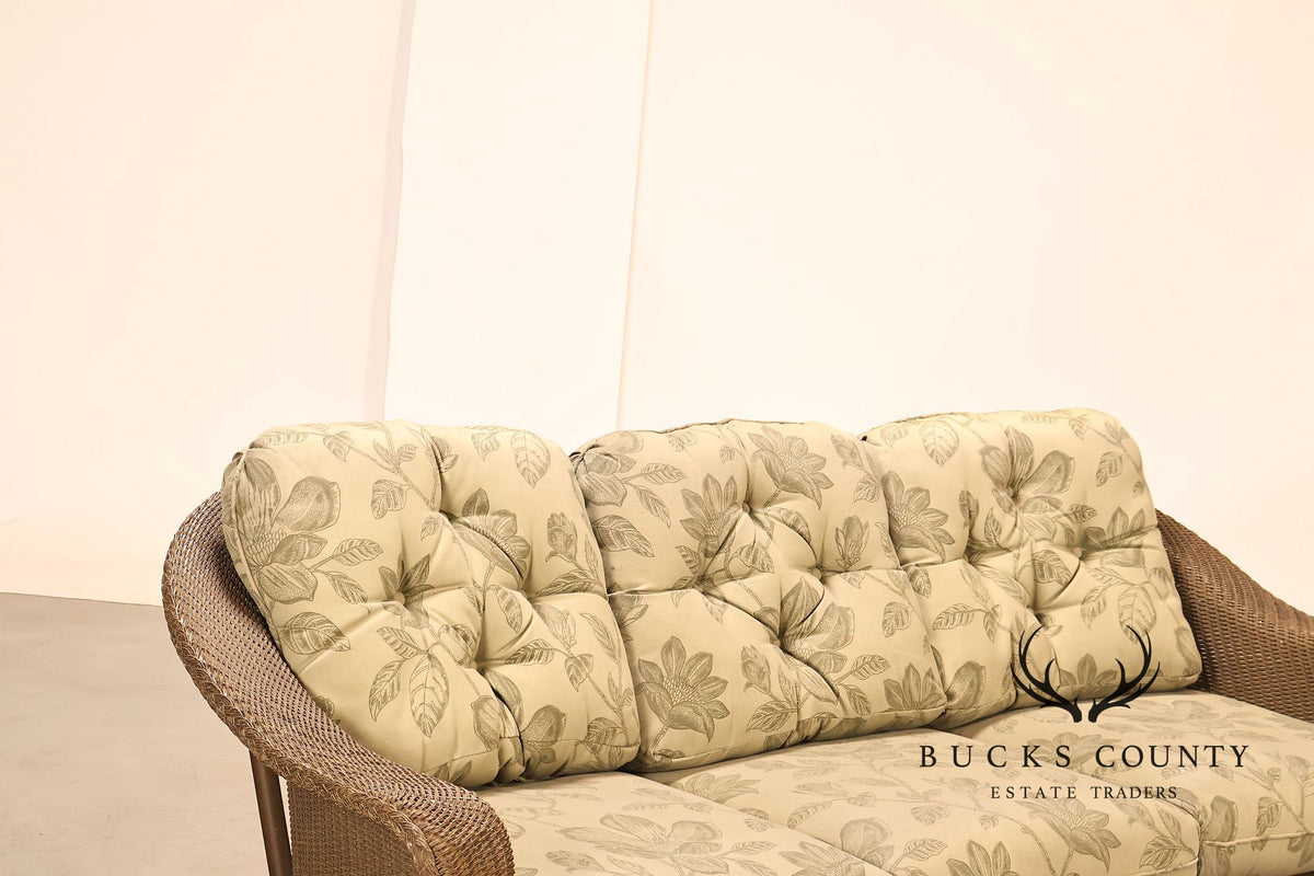Lloyd Flanders Reflections All-Weather Lloyd Loom Wicker Sofa