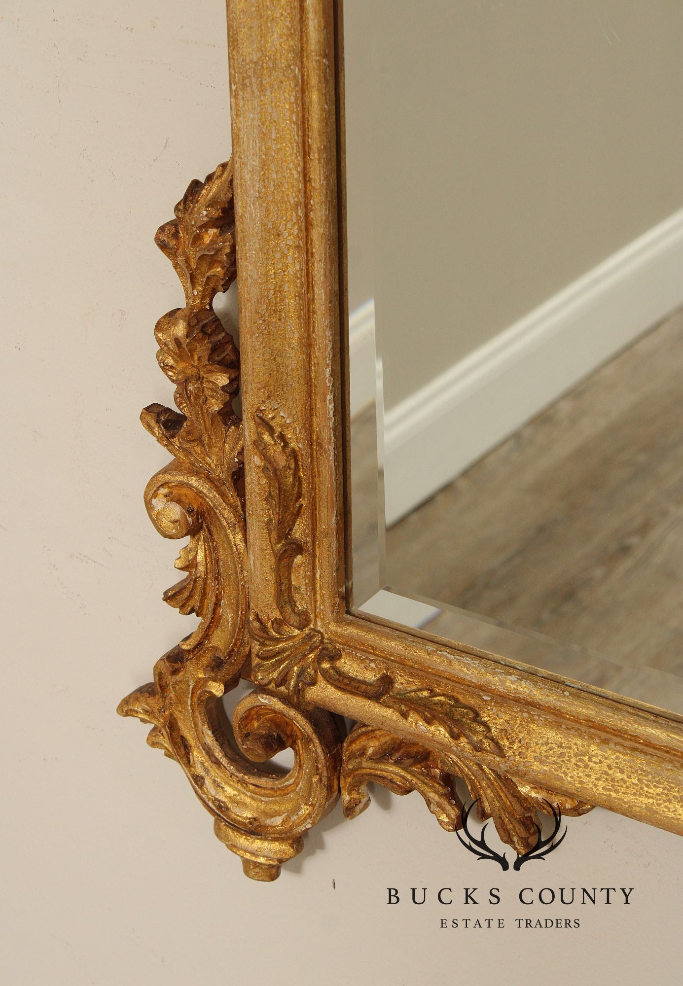 Louis J. Solomon French Louis XV Style Giltwood Mirror