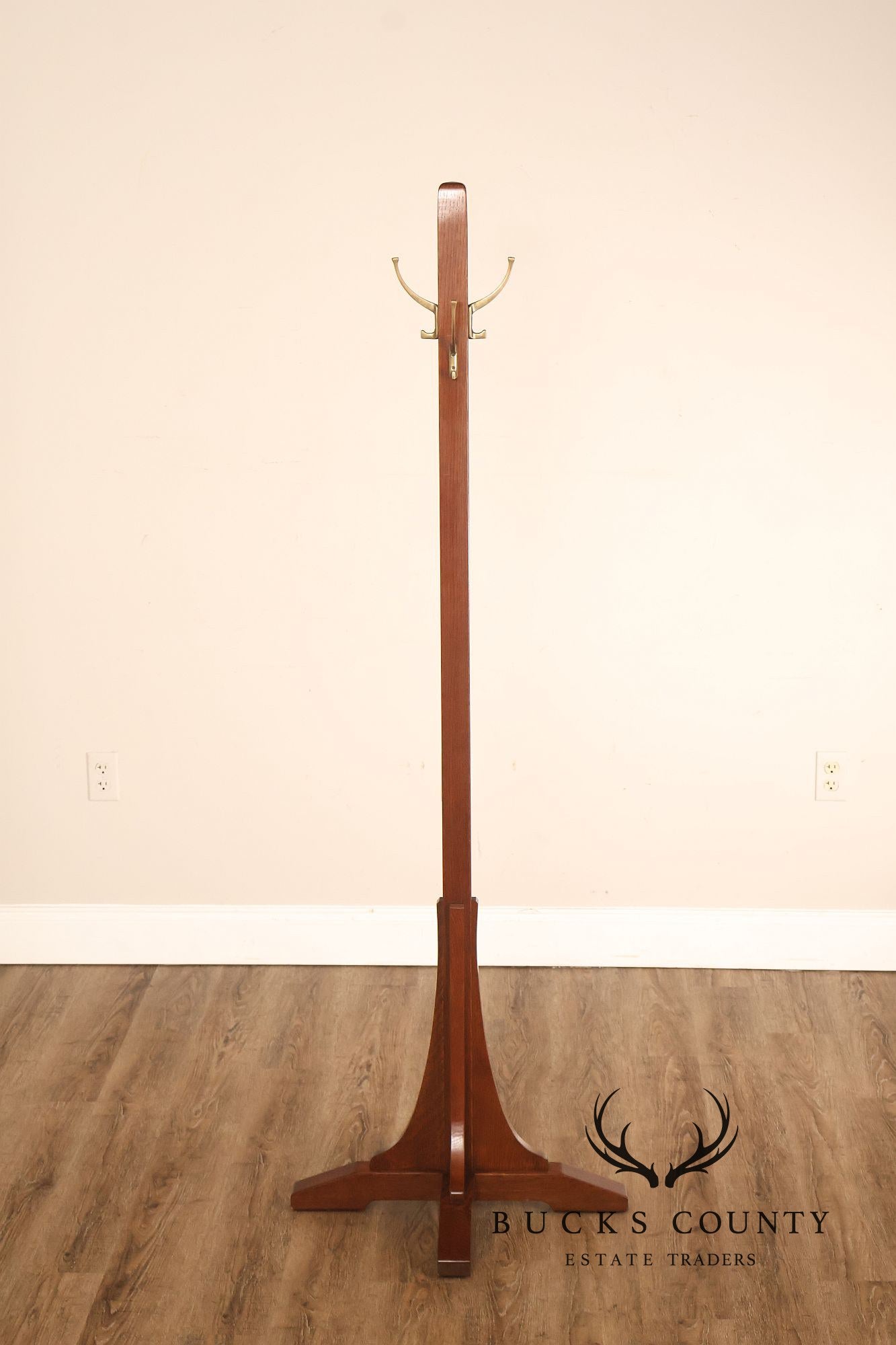 Stickley Mission Oak Hall Tree Coat Rack