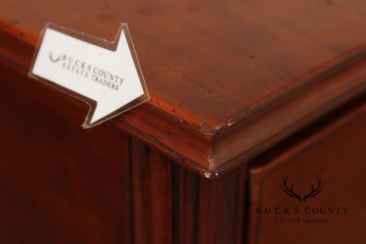 Antique Chippendale Cherry One-Drawer Work Table