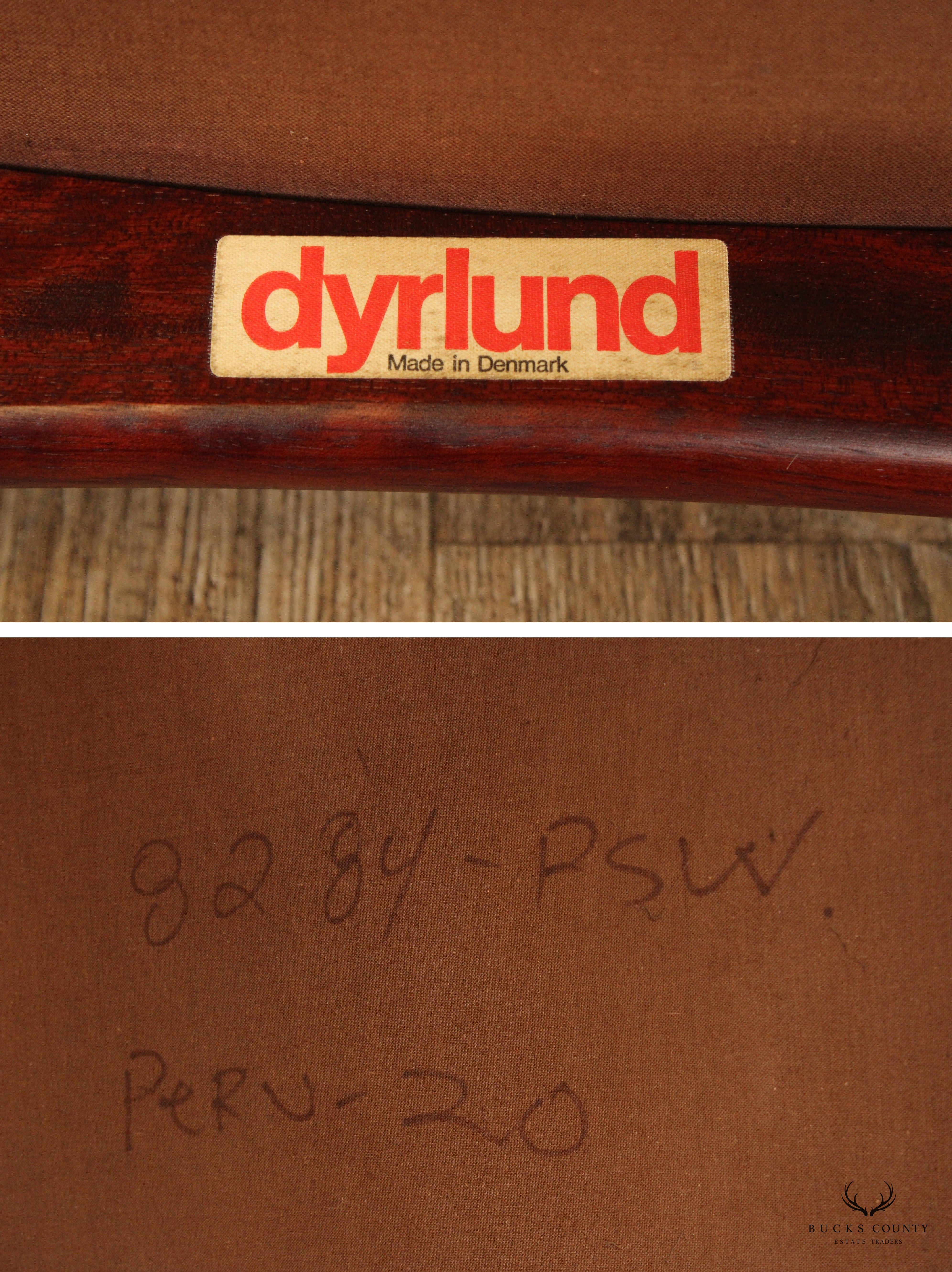 DYRLUND DANISH MODERN ROSEWOOD SIDE CHAIR