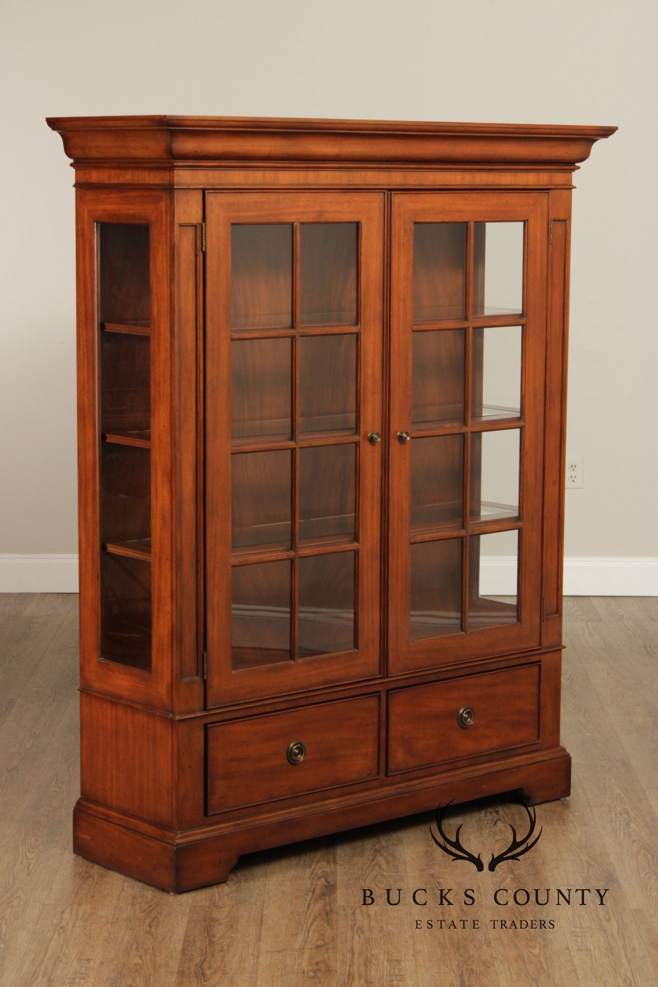 Sligh Ellis Collection Mahogany Two-Door Bookcase