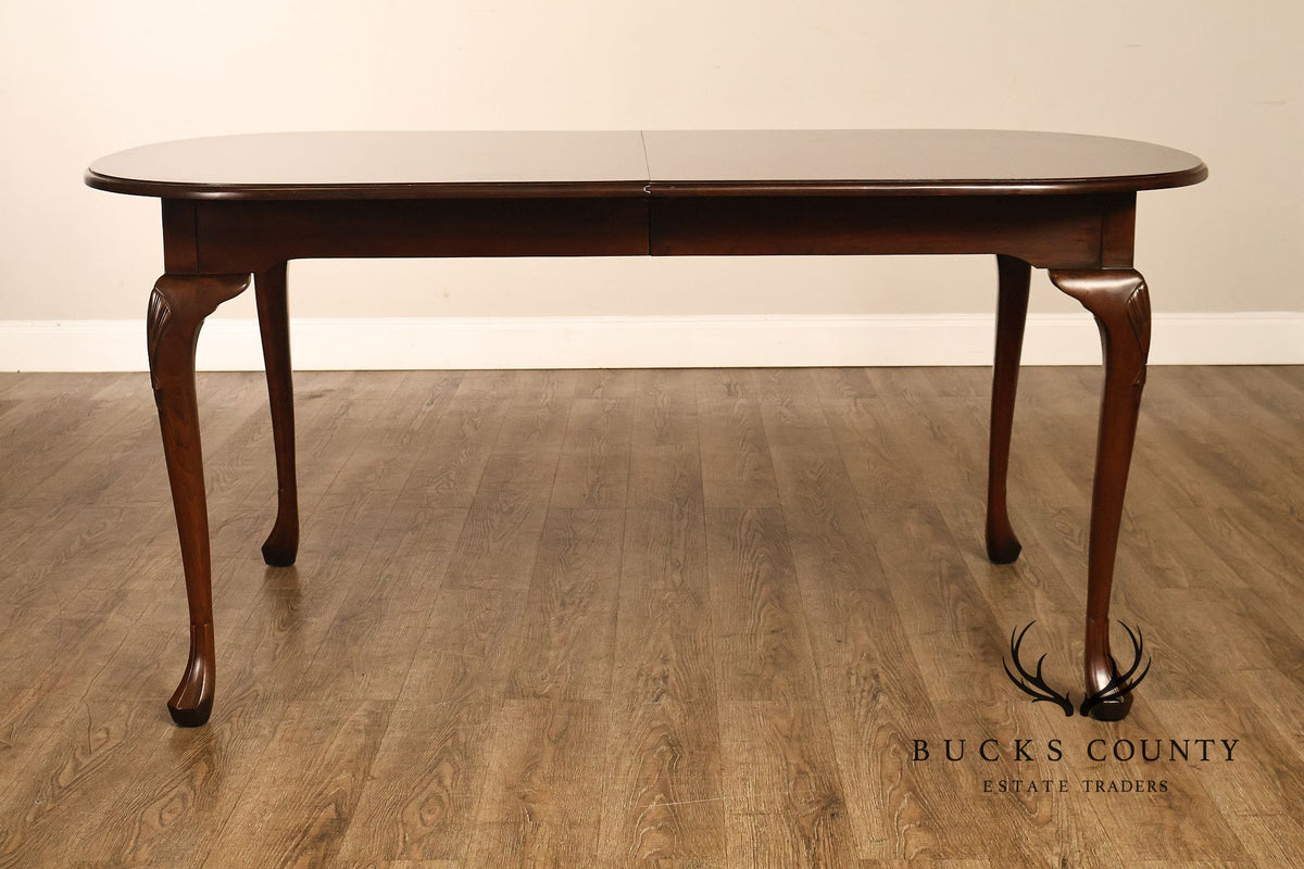Harden Queen Anne Style Cherry Extension Dining Table