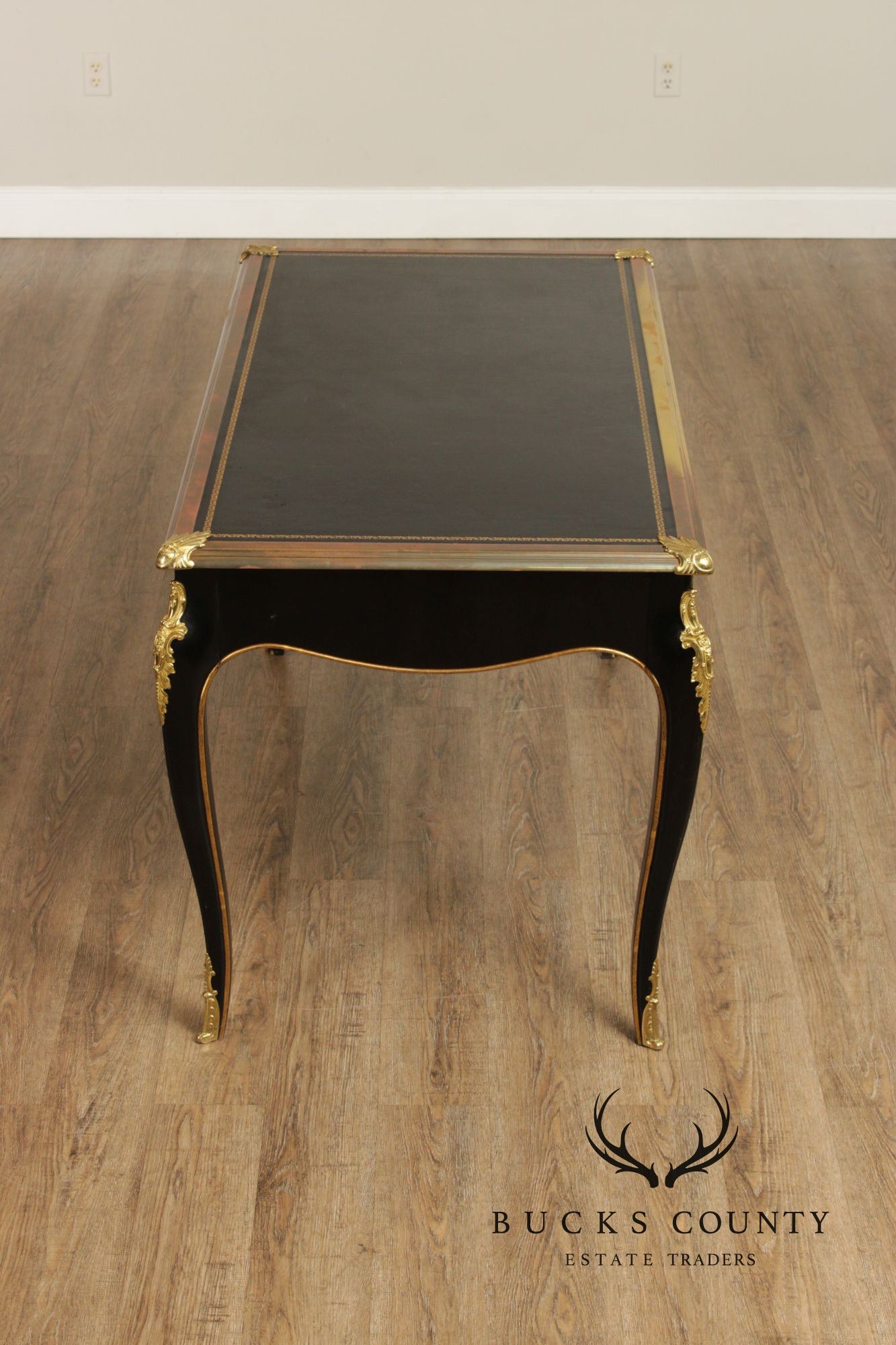 Baker Furniture Napoleon II Style Leather Top Writing Desk