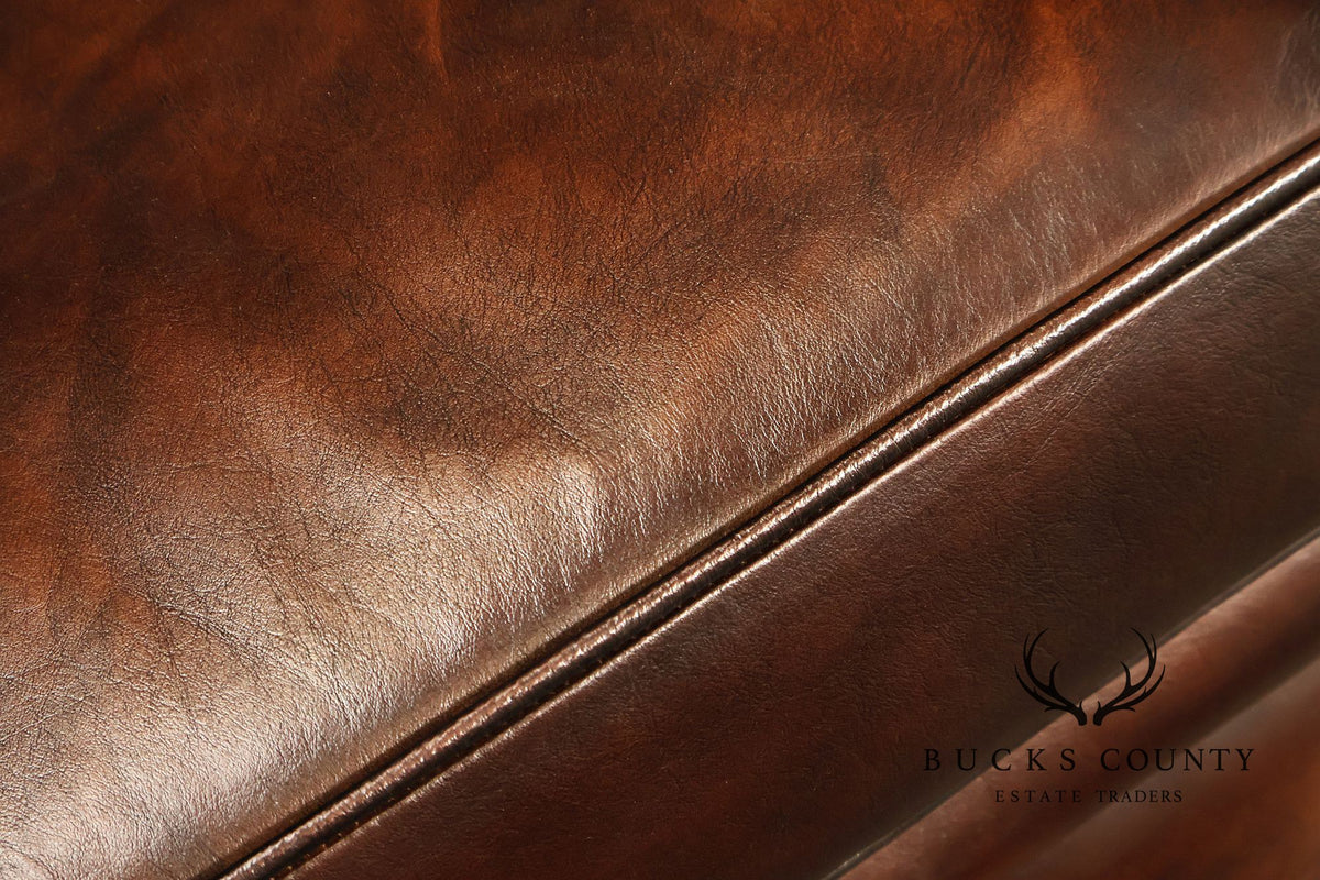 Distressed Brown Single Seater Cushion Chesterfield