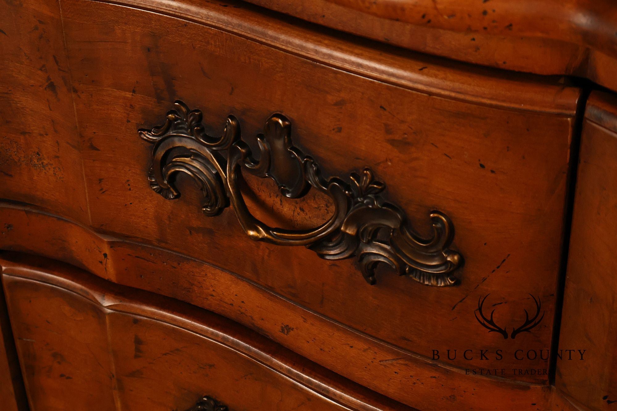 Century Furniture  French Provincial Style Marble Top Chest