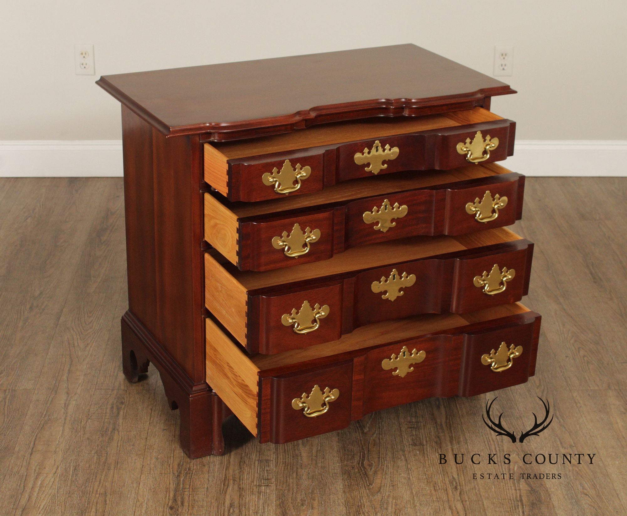 Councill Georgian Style Mahogany Blockfront Chest