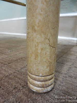 Quality Pair of Faux Bamboo Crackle Paint Bar Stools