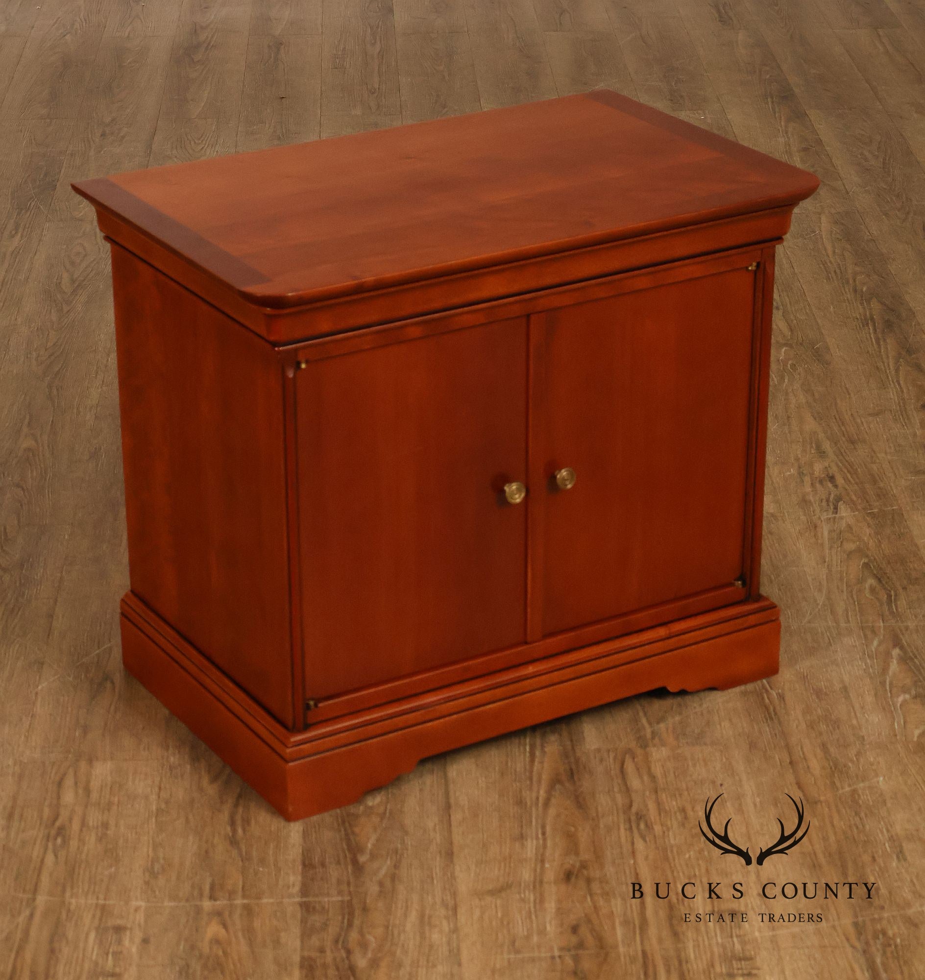 Grange French Louis Philippe Cherry Wood Nightstand