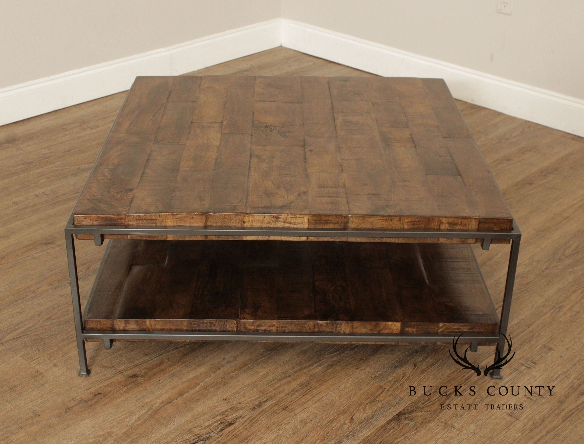 Four Hands 'Simien Square' Two-Tier Coffee Table