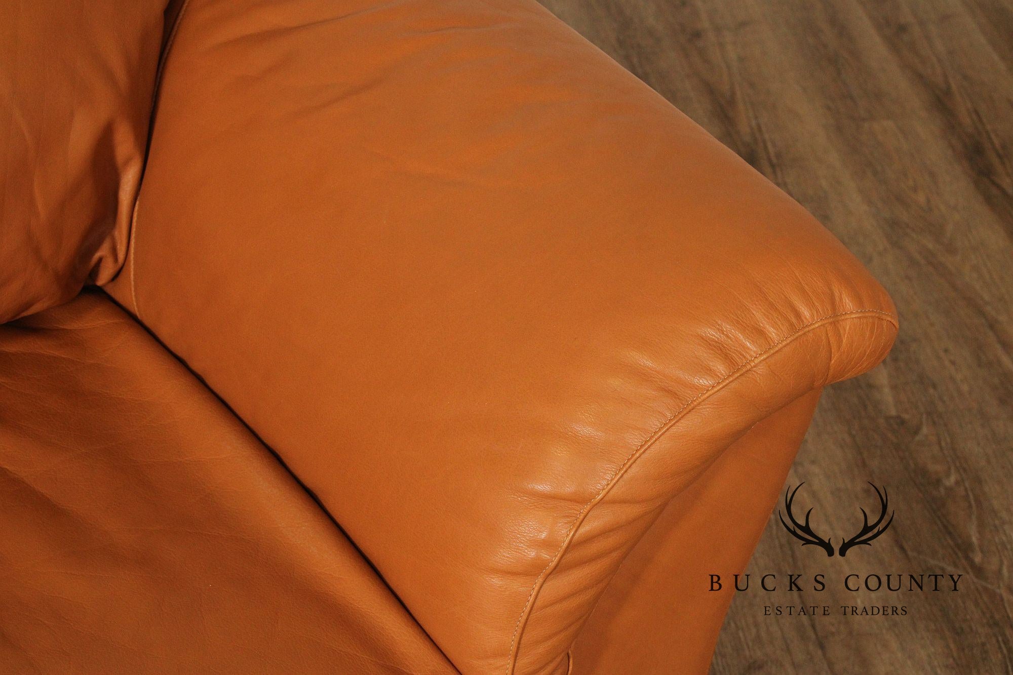 Post Modern Three Seat Italian Leather 'Sonora' Sofa