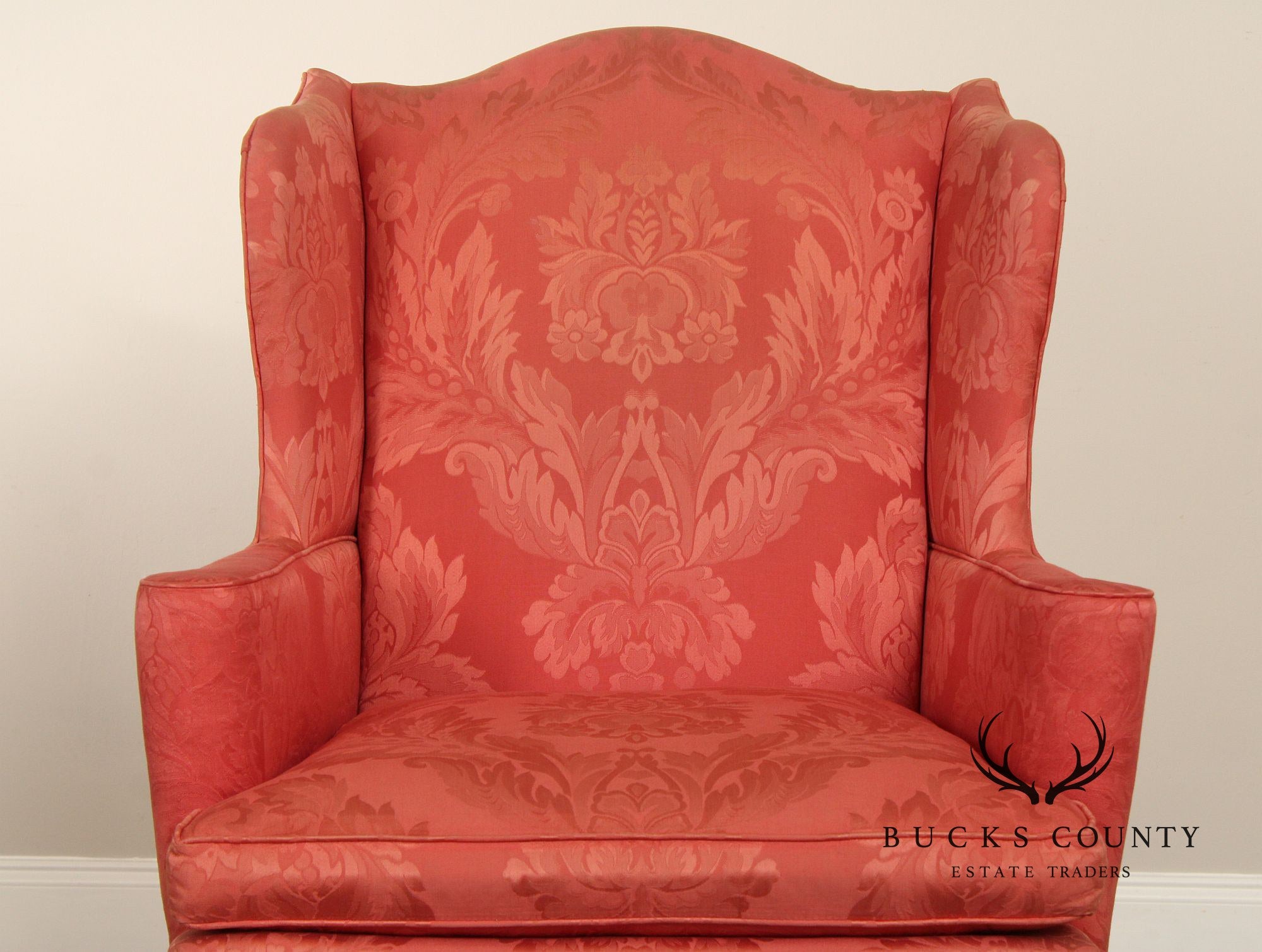 Southwood Queen Anne Style Mahogany Wing Chair