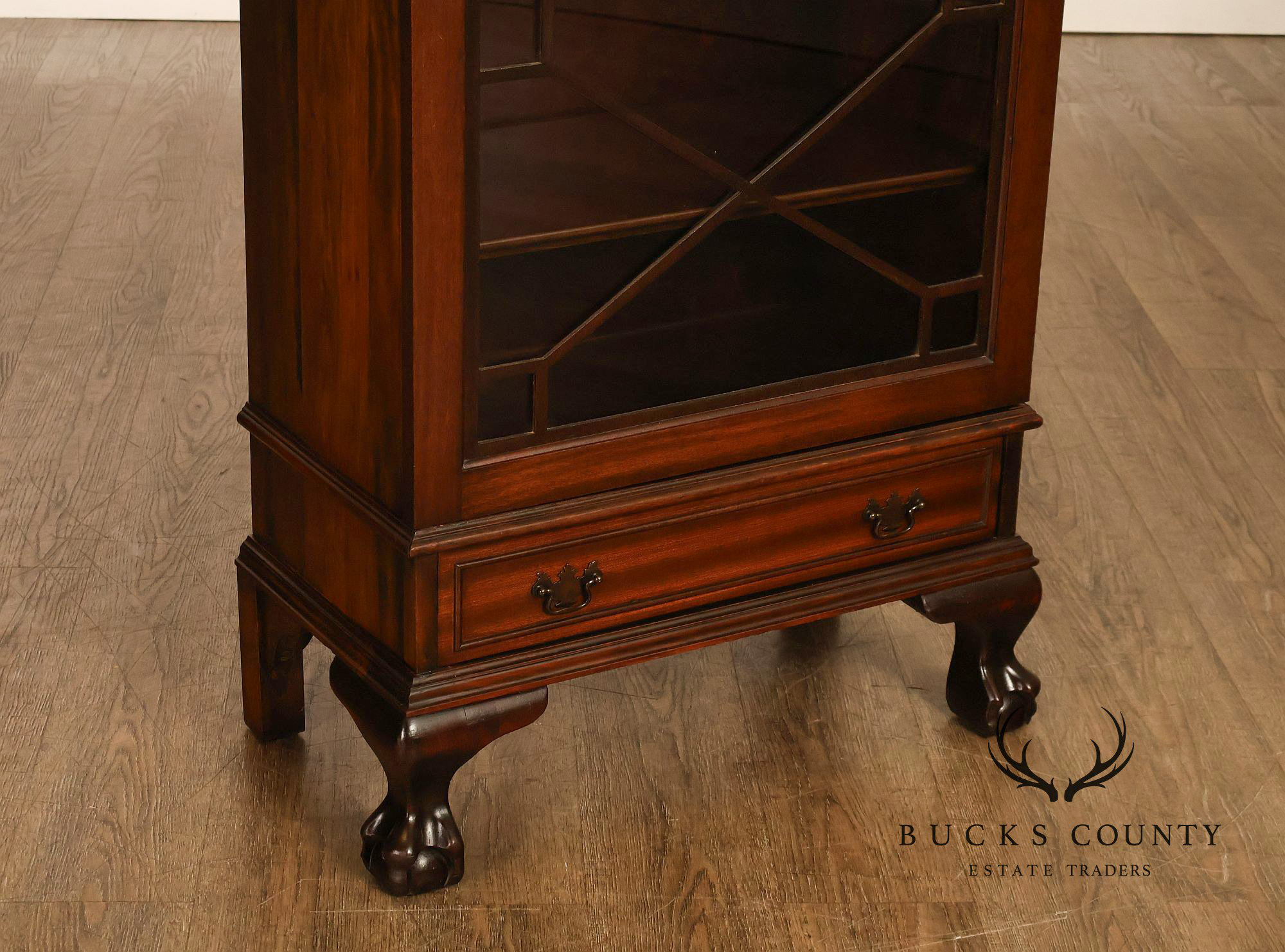 1940's Chippendale Style Mahogany Single Door By Wasmuth-Goodrich