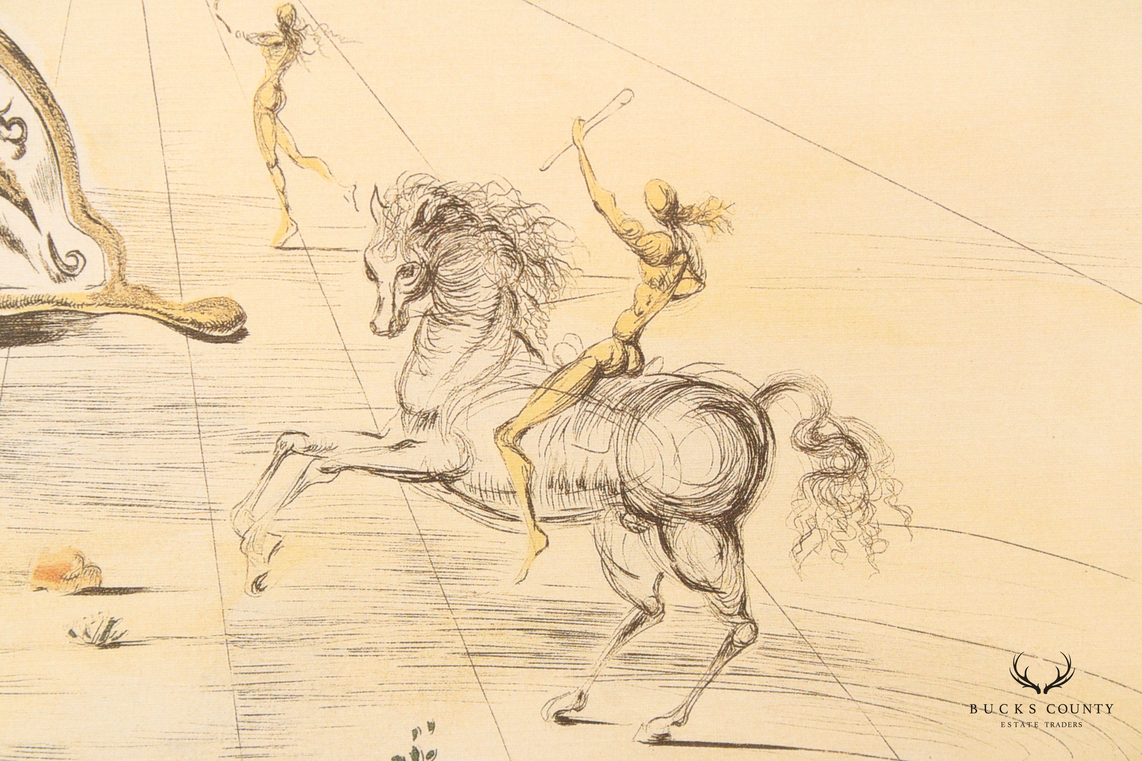 Salvador Dali 'Cosmic Horseman' Limited Edition Lithograph