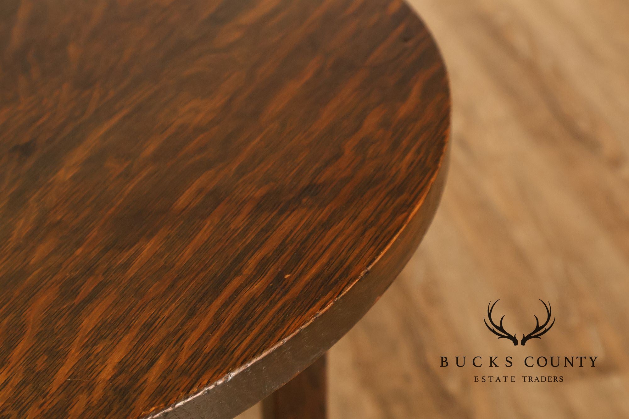 Limbert Mission Quartersawn Oak Round End Table