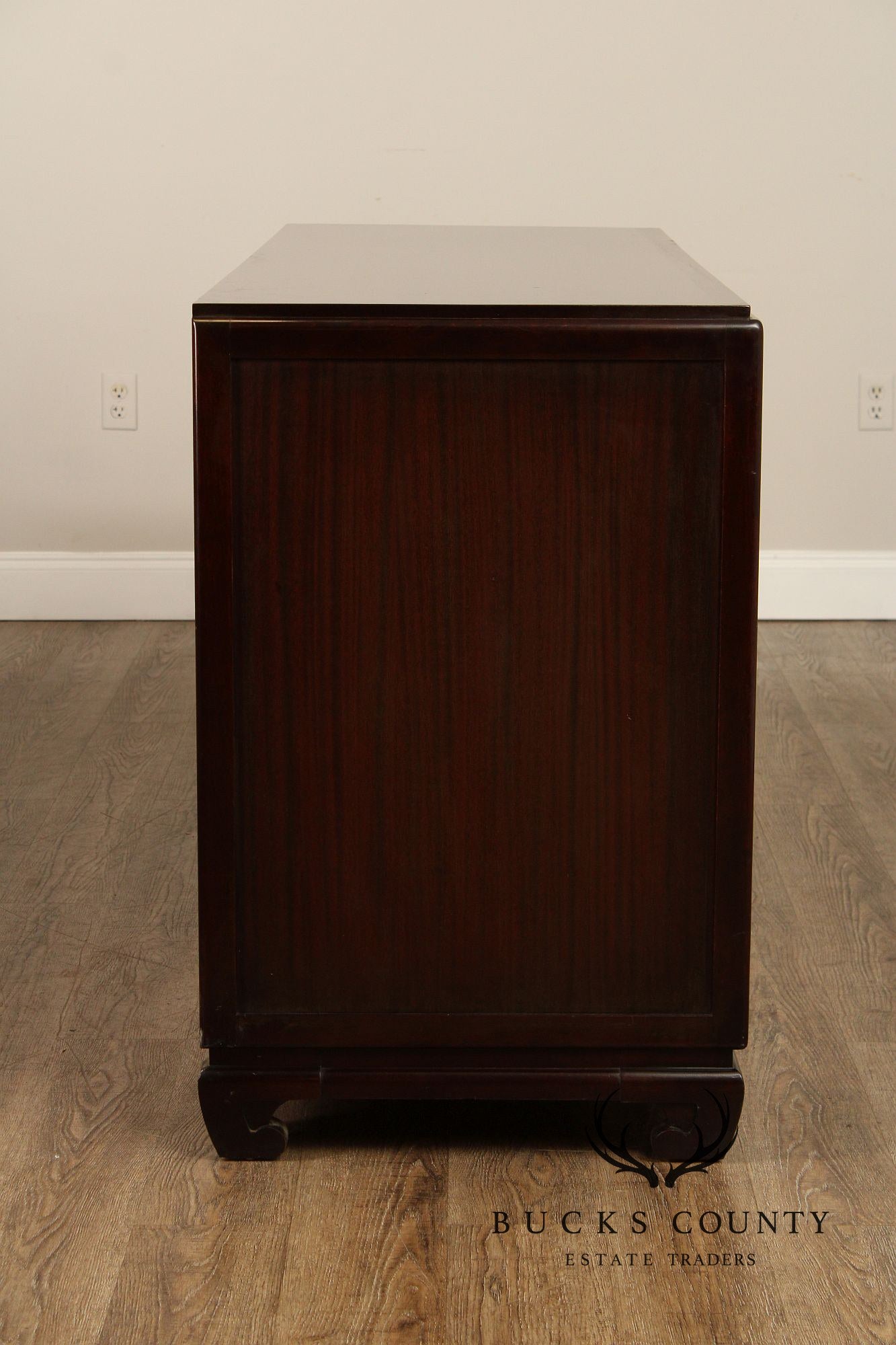 Rway  Mid-Century Asian Inspired Mahogany Dresser