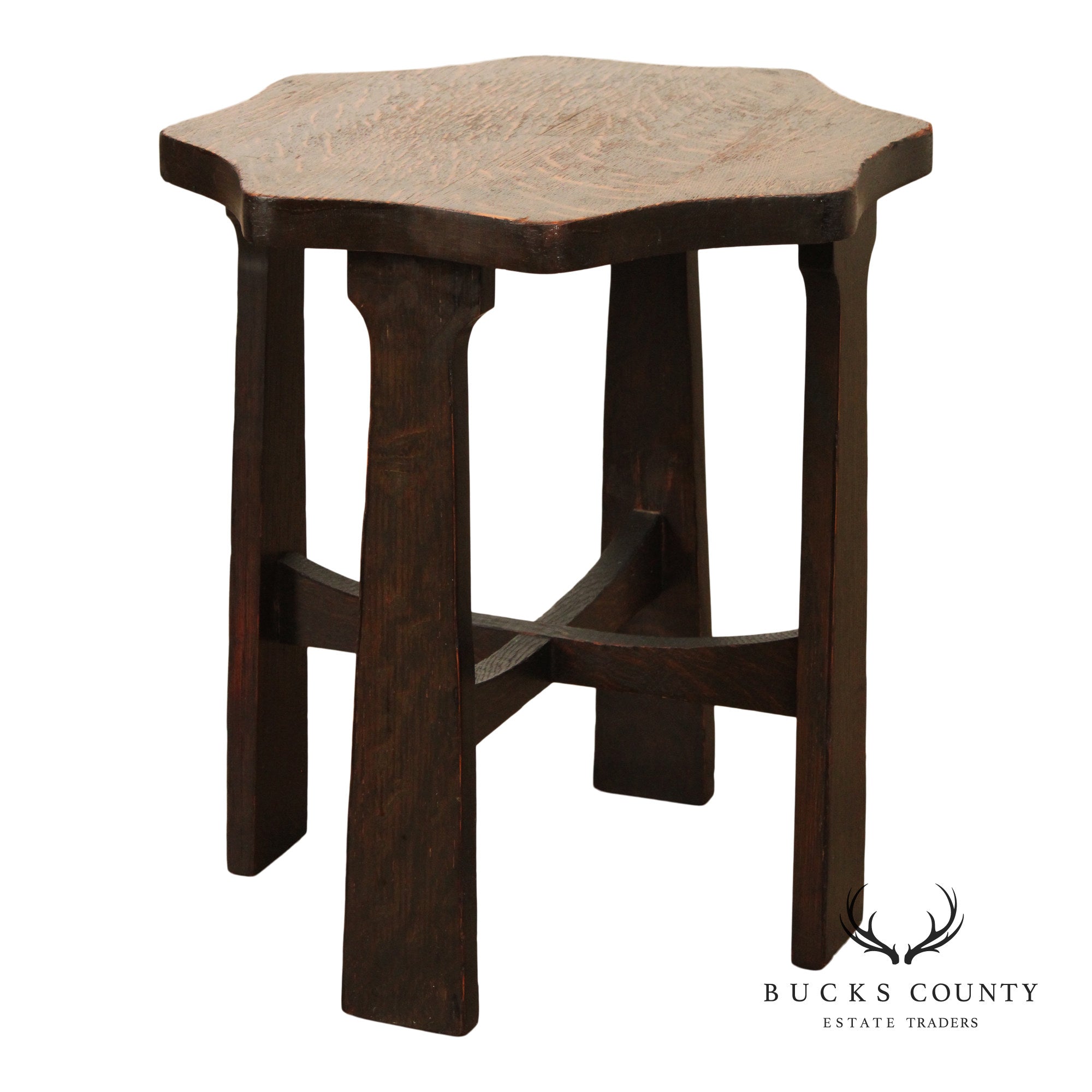 Grand Rapids Arts & Crafts Antique Oak Tabouret