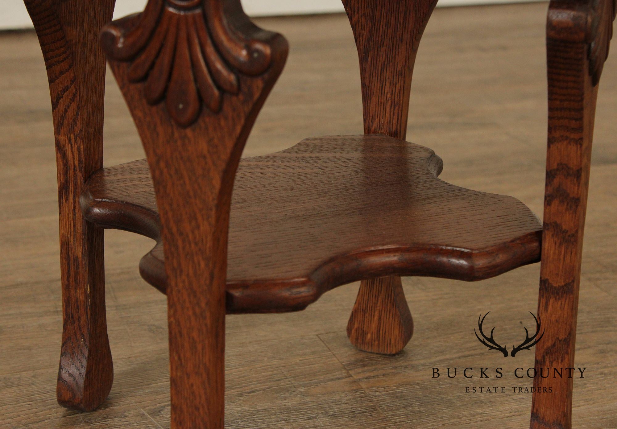 Antique Arts and Crafts Oak Tabouret