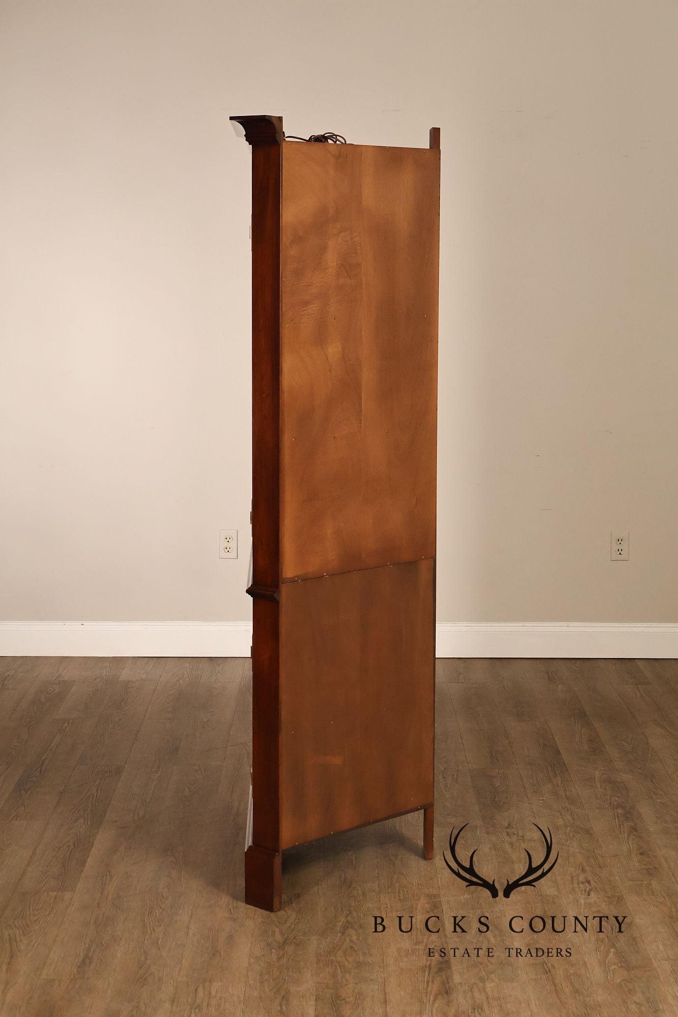 Henkel Harris Cherry Nine Pane Chippendale Style Corner Cabinet